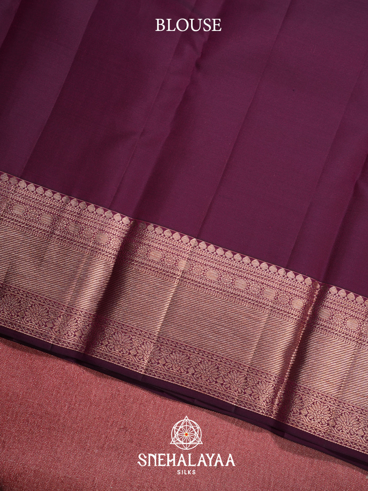 Rust Orange Kanjivaram Silk Saree