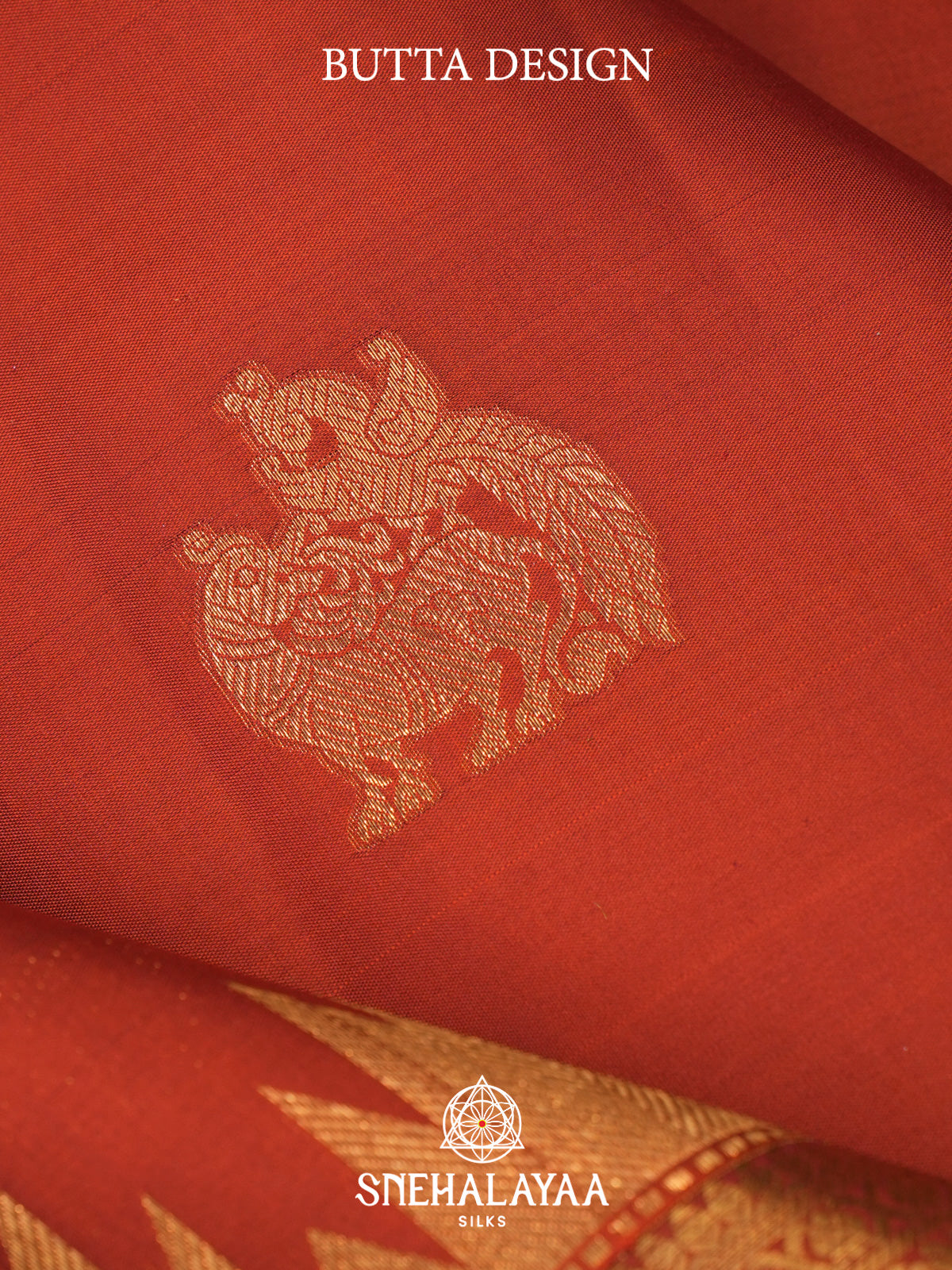 Orange Kanjivaram Silk Saree