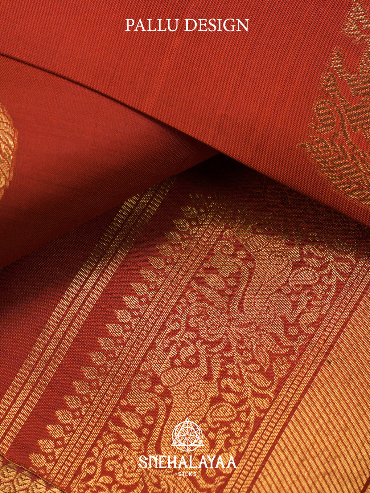Orange Kanjivaram Silk Saree