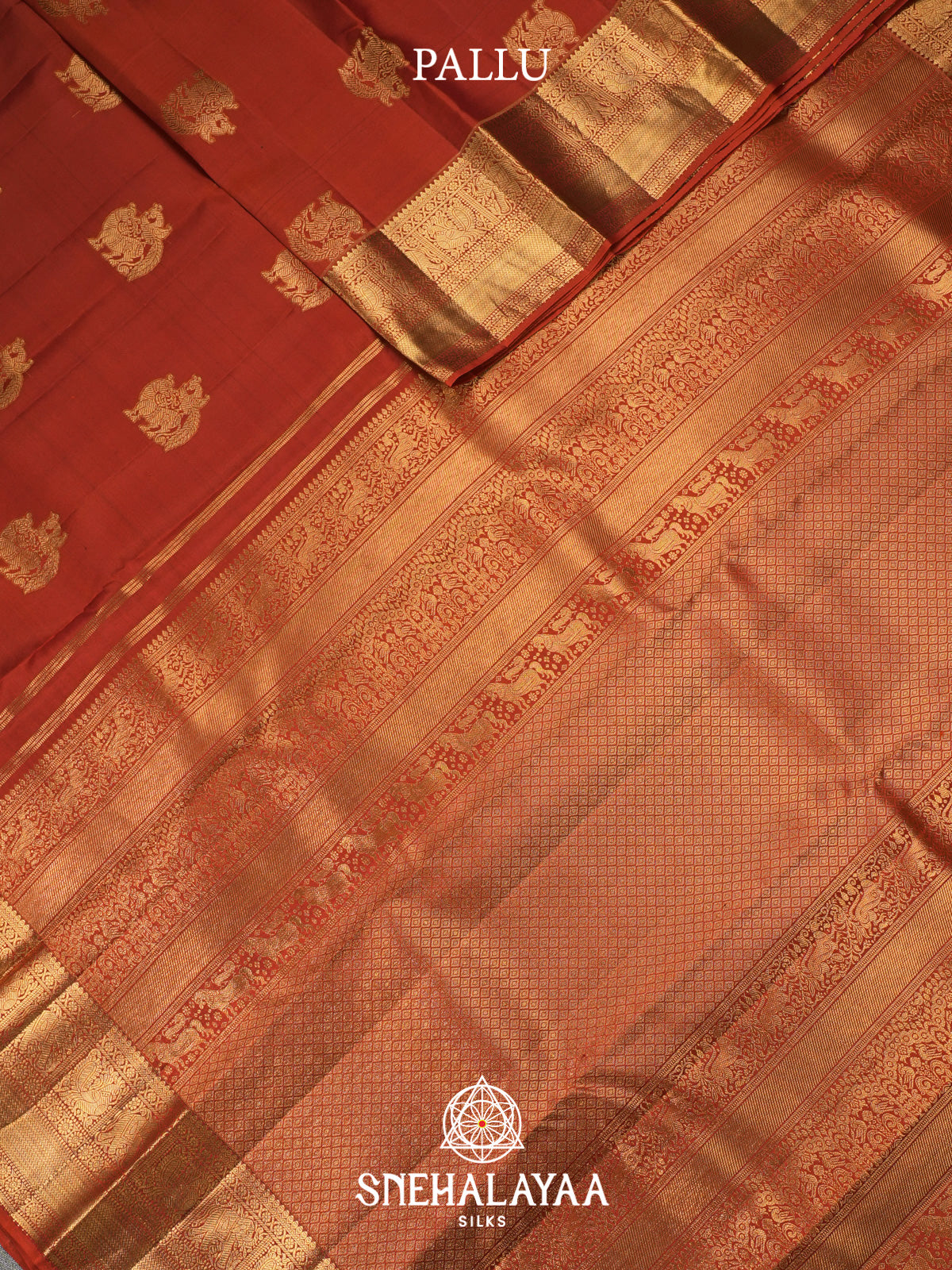 Orange Kanjivaram Silk Saree
