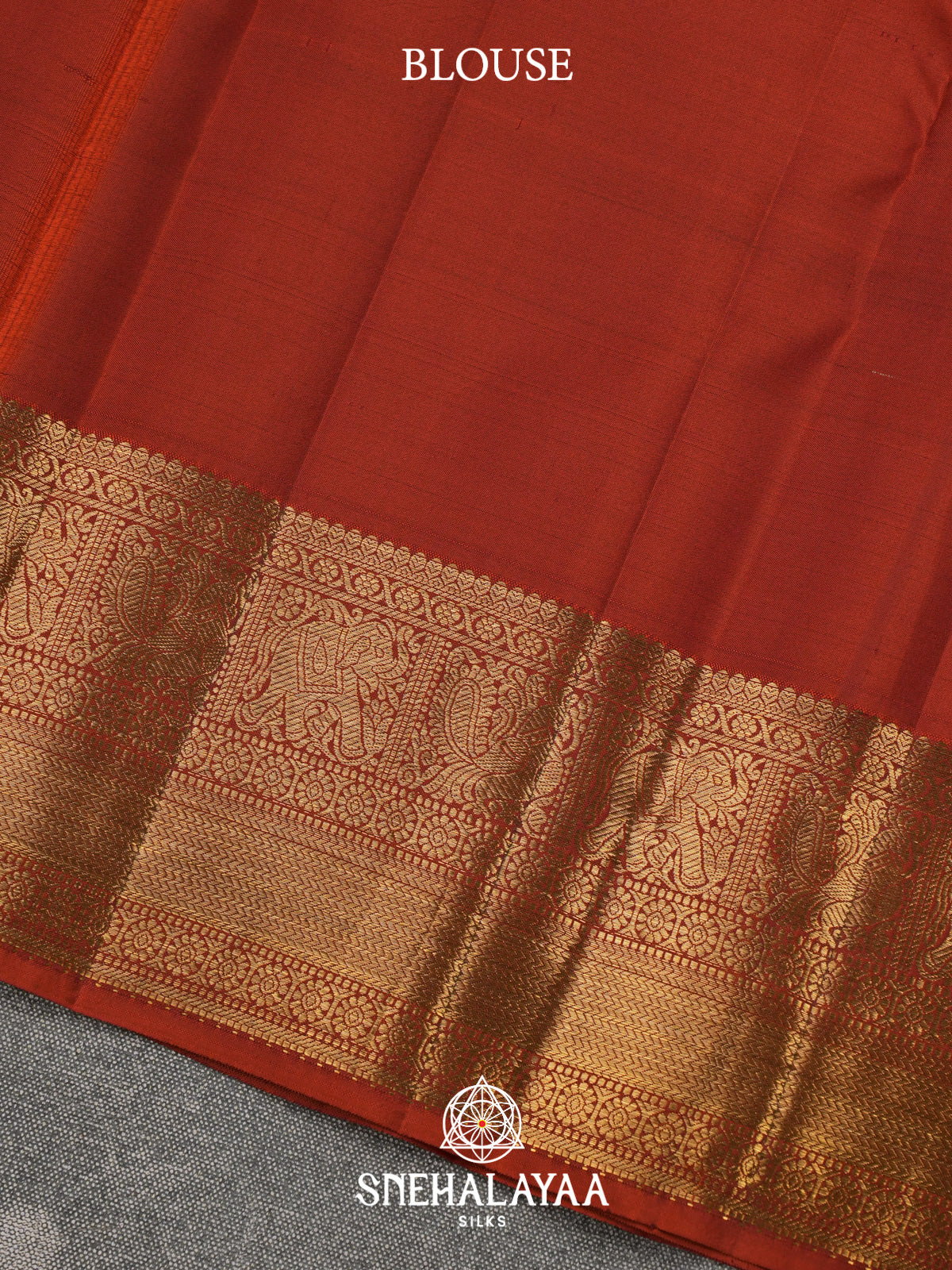Orange Kanjivaram Silk Saree