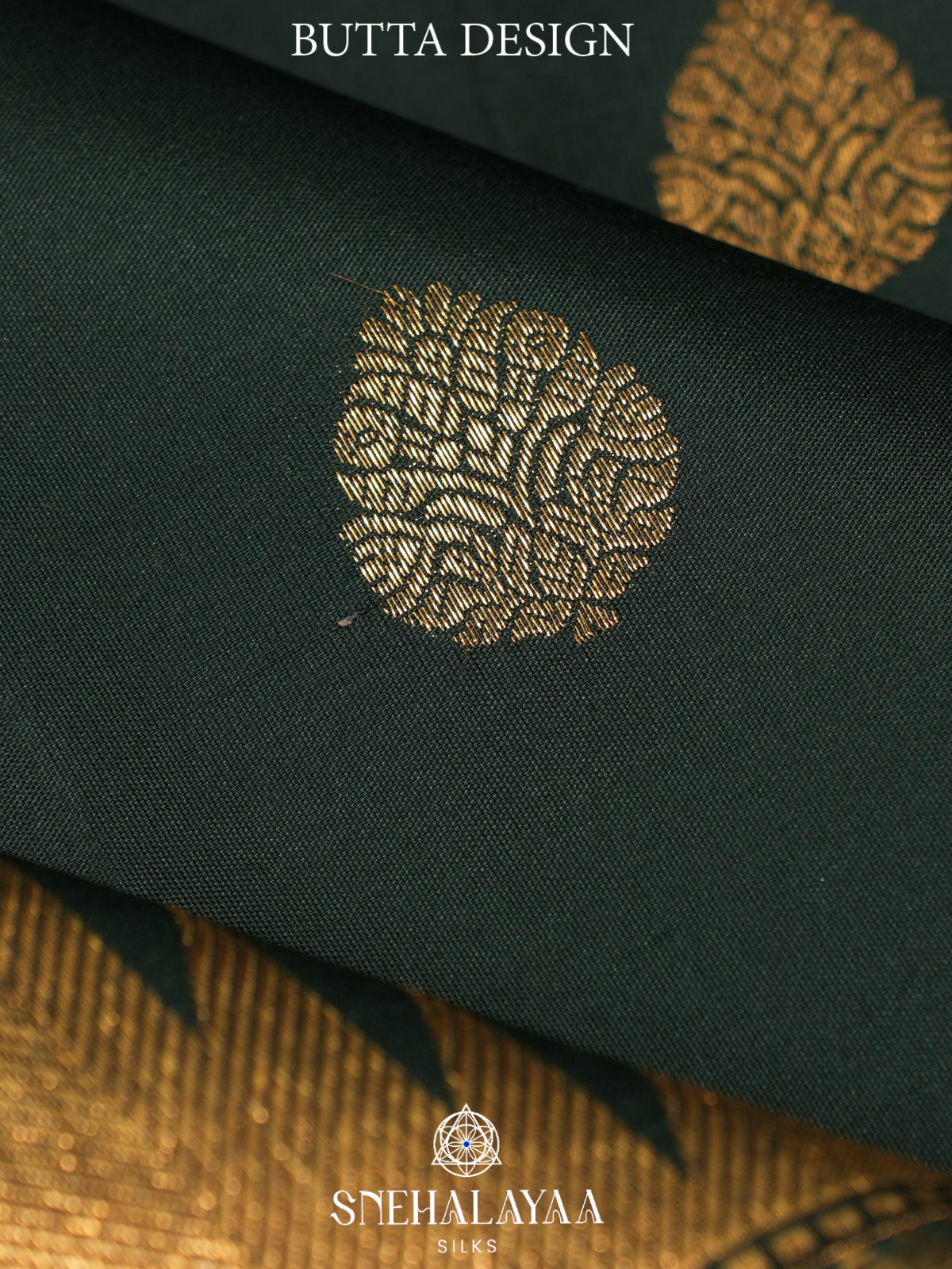 Forest Green Kanjivaram Silk Saree