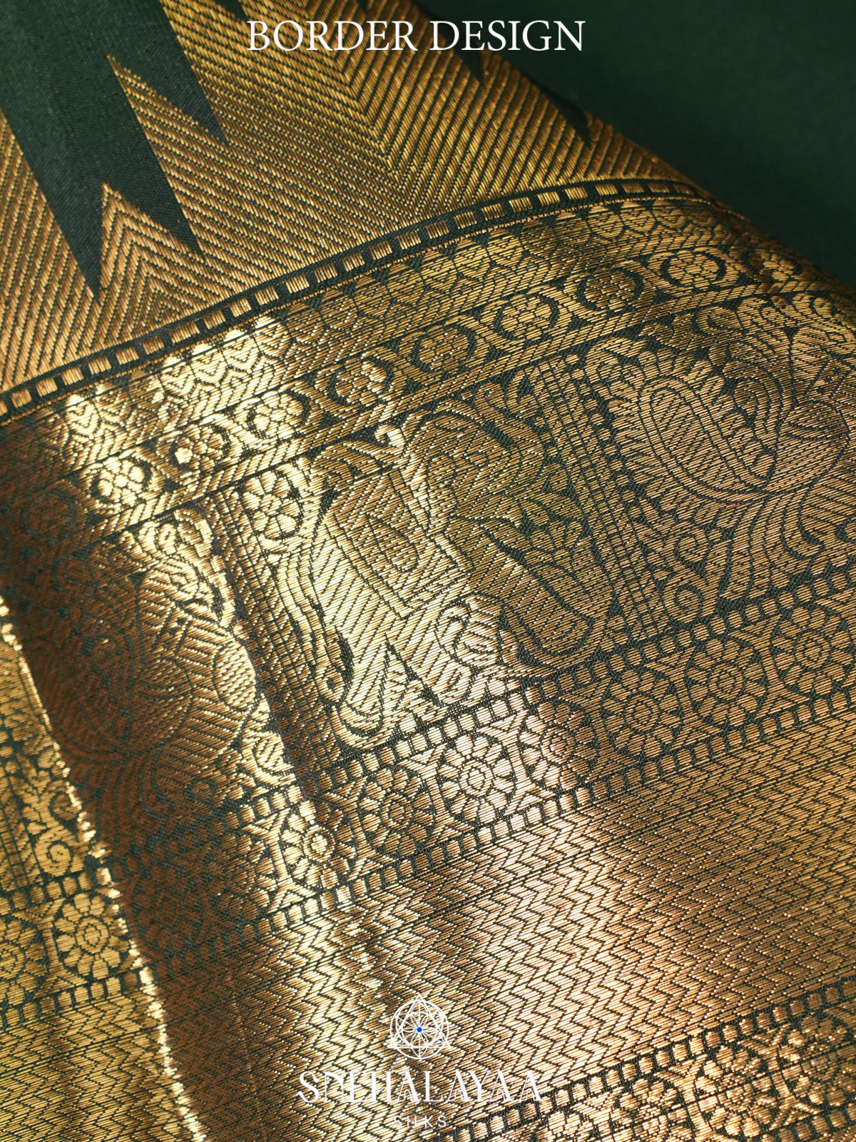 Forest Green Kanjivaram Silk Saree