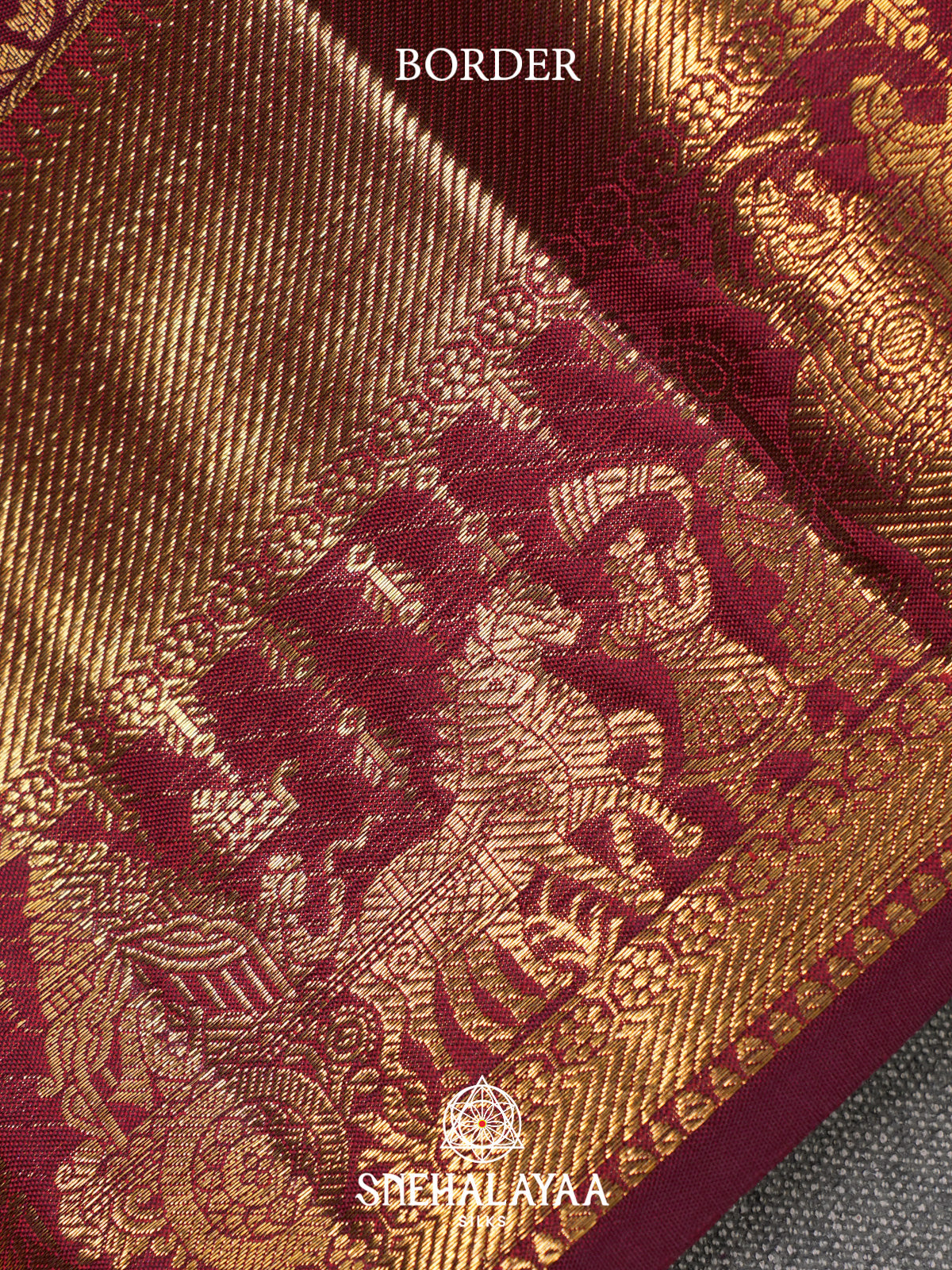 Maroon Kanjivaram Silk Saree