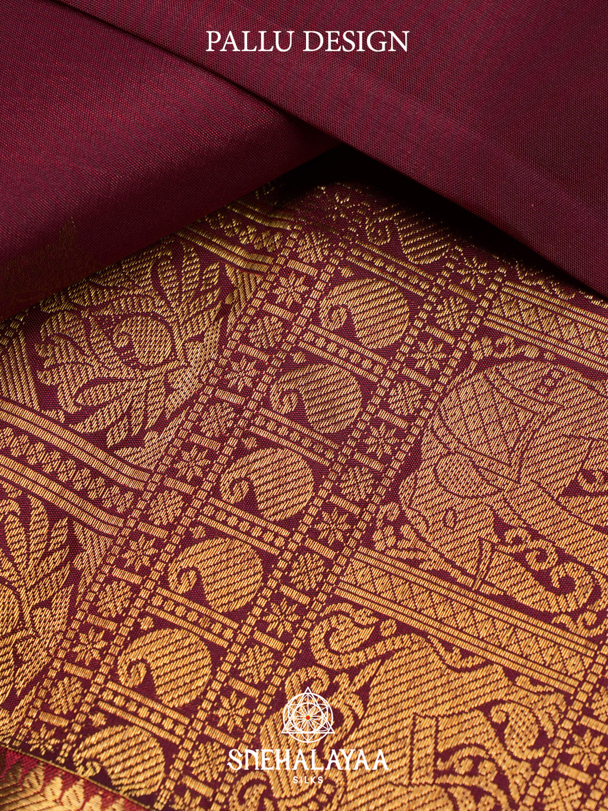 Maroon Kanjivaram Silk Saree