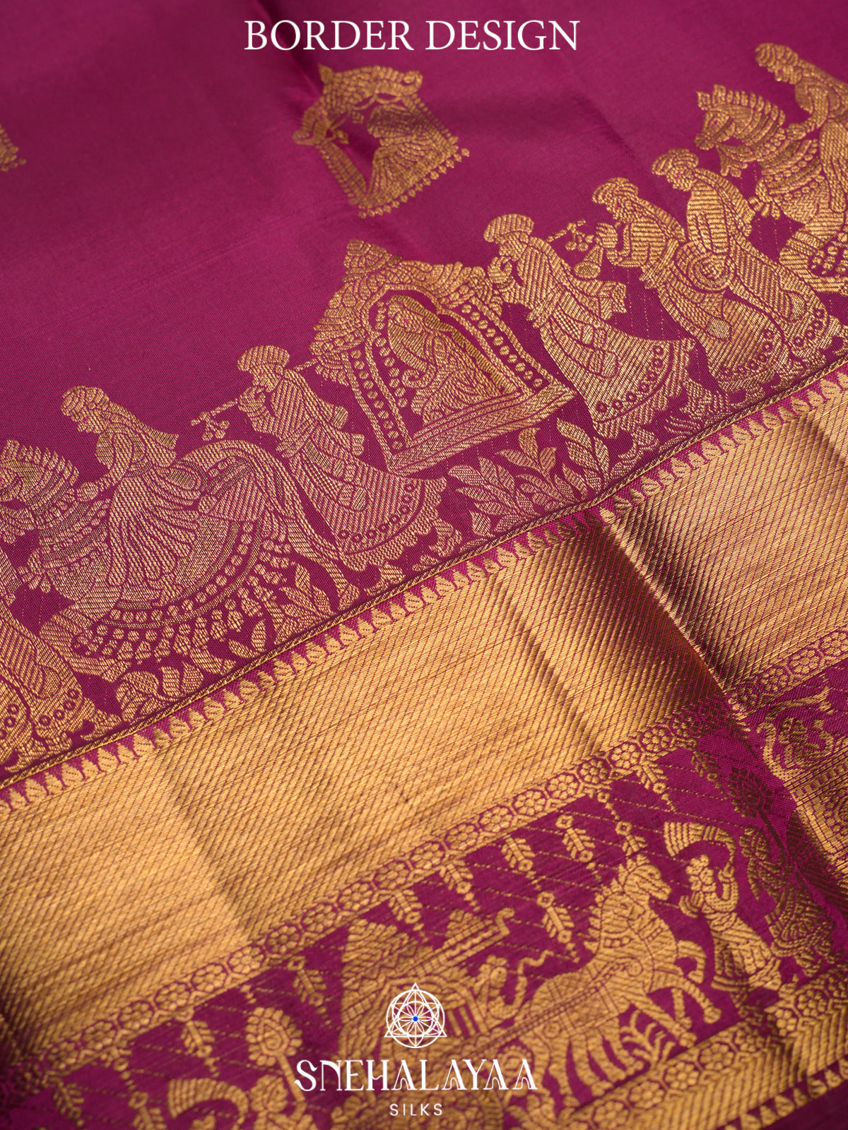 Magenta Kanjivaram Silk Saree