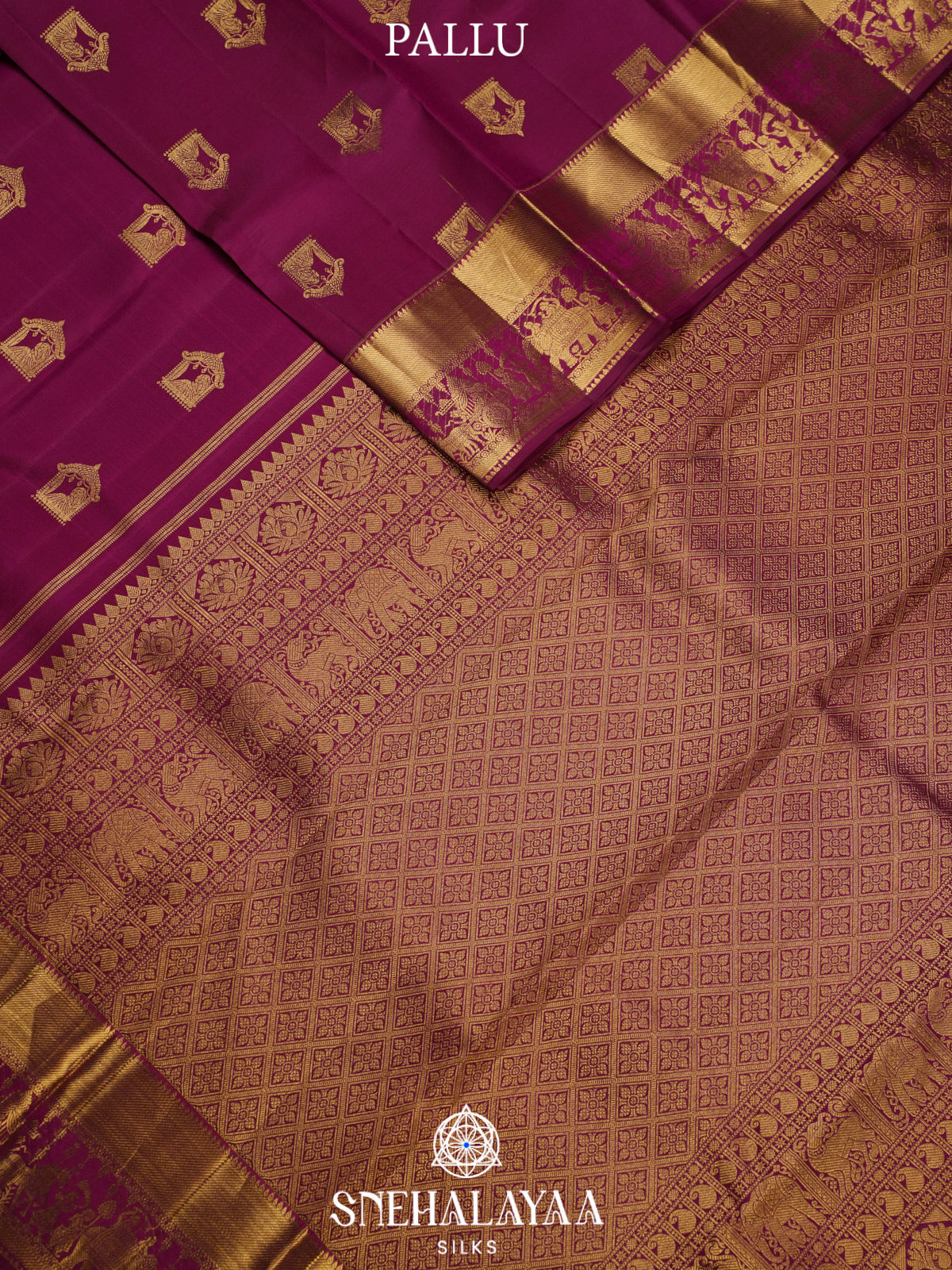 Magenta Kanjivaram Silk Saree
