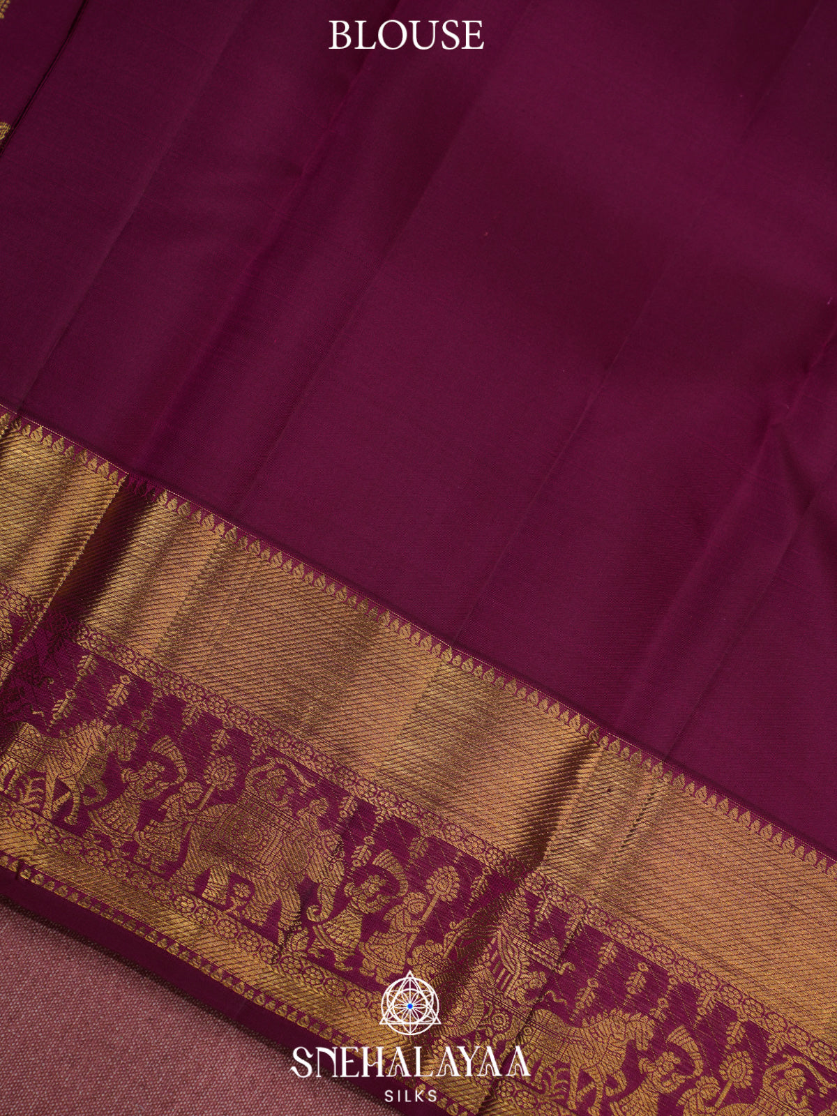 Magenta Kanjivaram Silk Saree