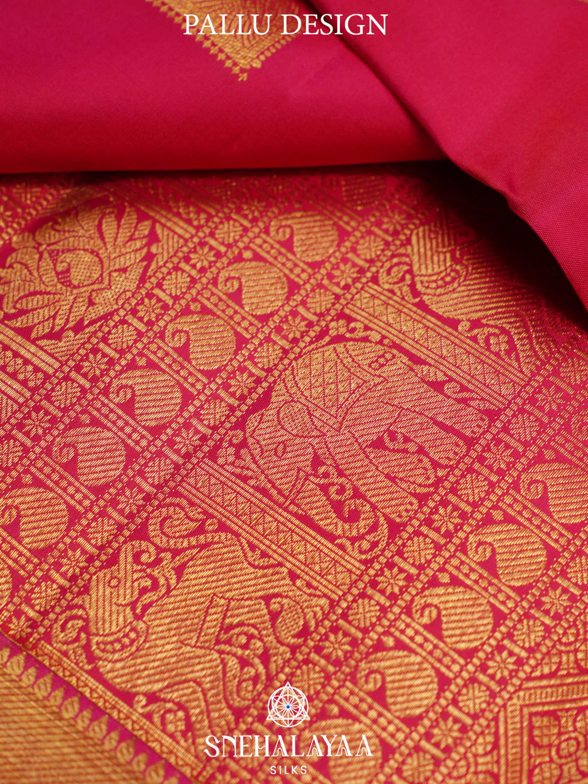 Pink Kanjivaram Silk Saree