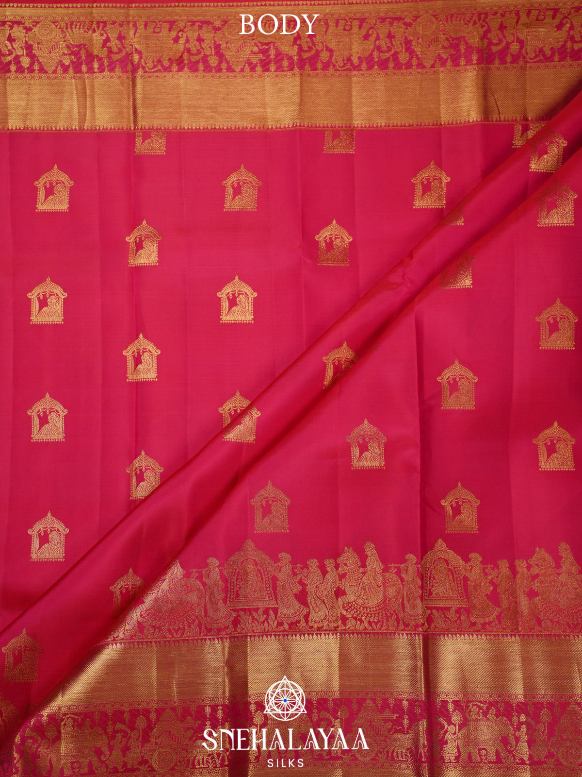 Pink Kanjivaram Silk Saree