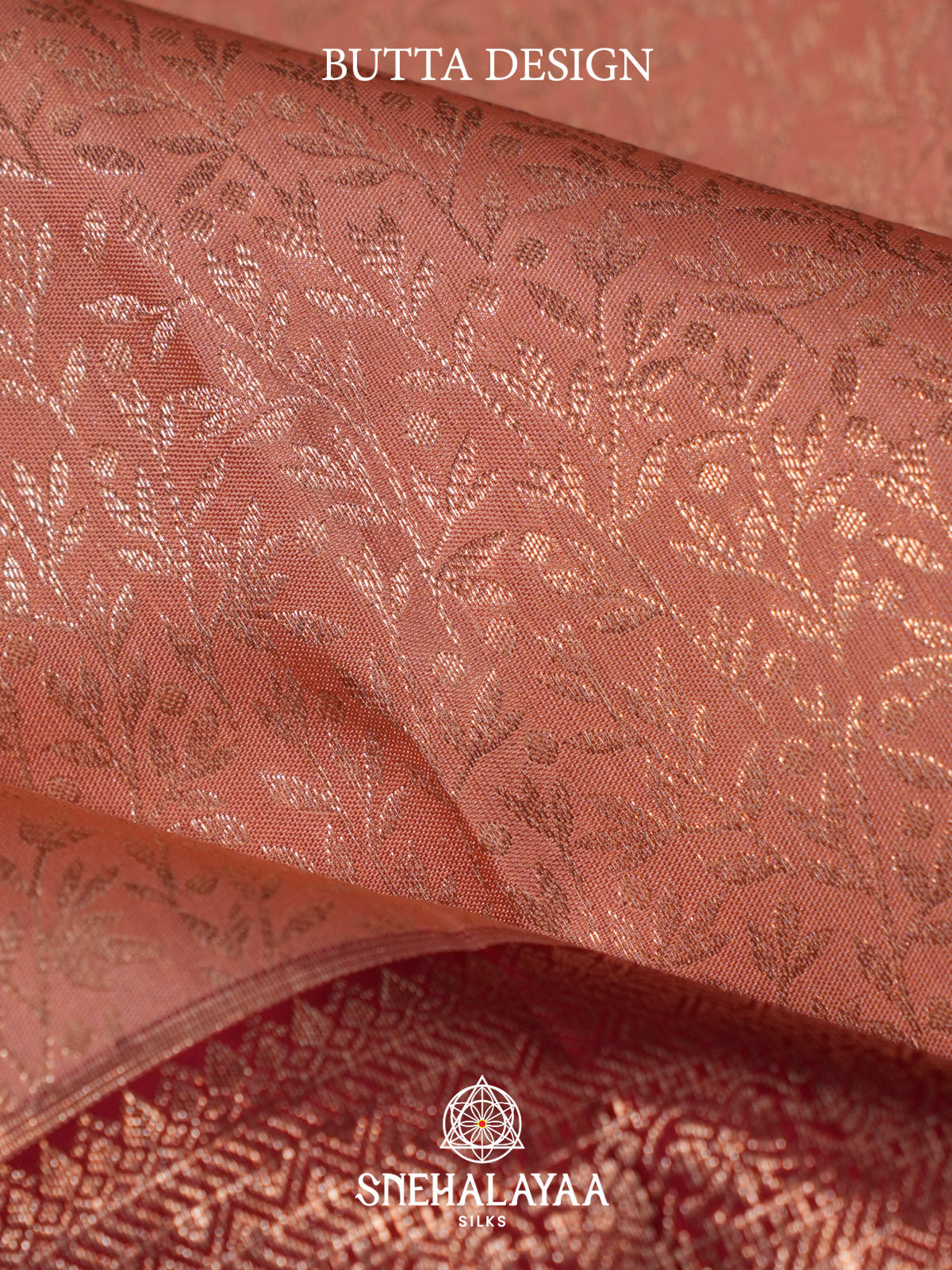 Pale Peach Kanjivaram Silk Saree