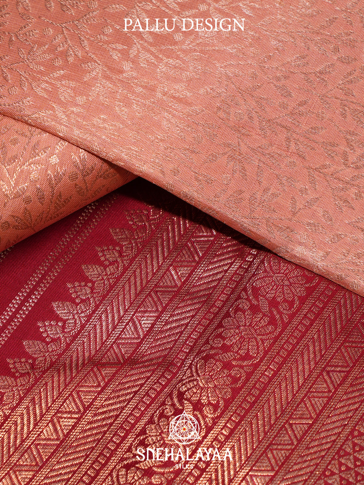Pale Peach Kanjivaram Silk Saree