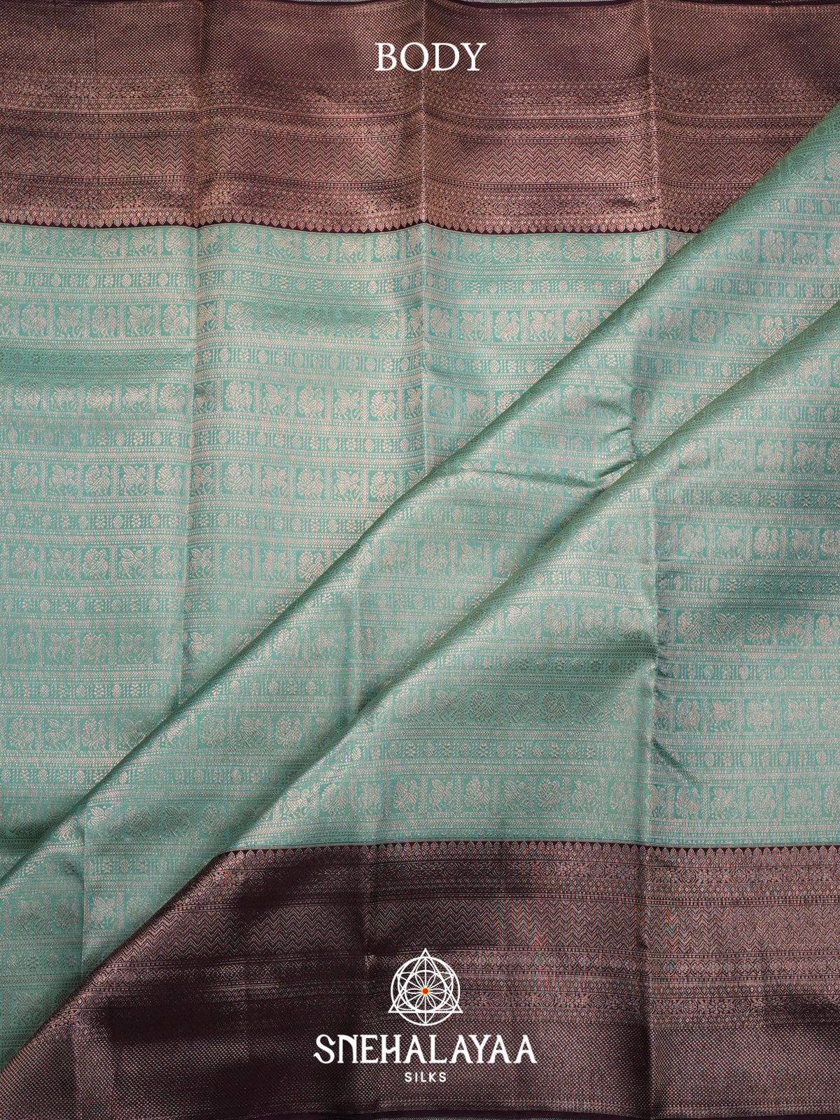 Mint Green Kanjivaram Silk Saree