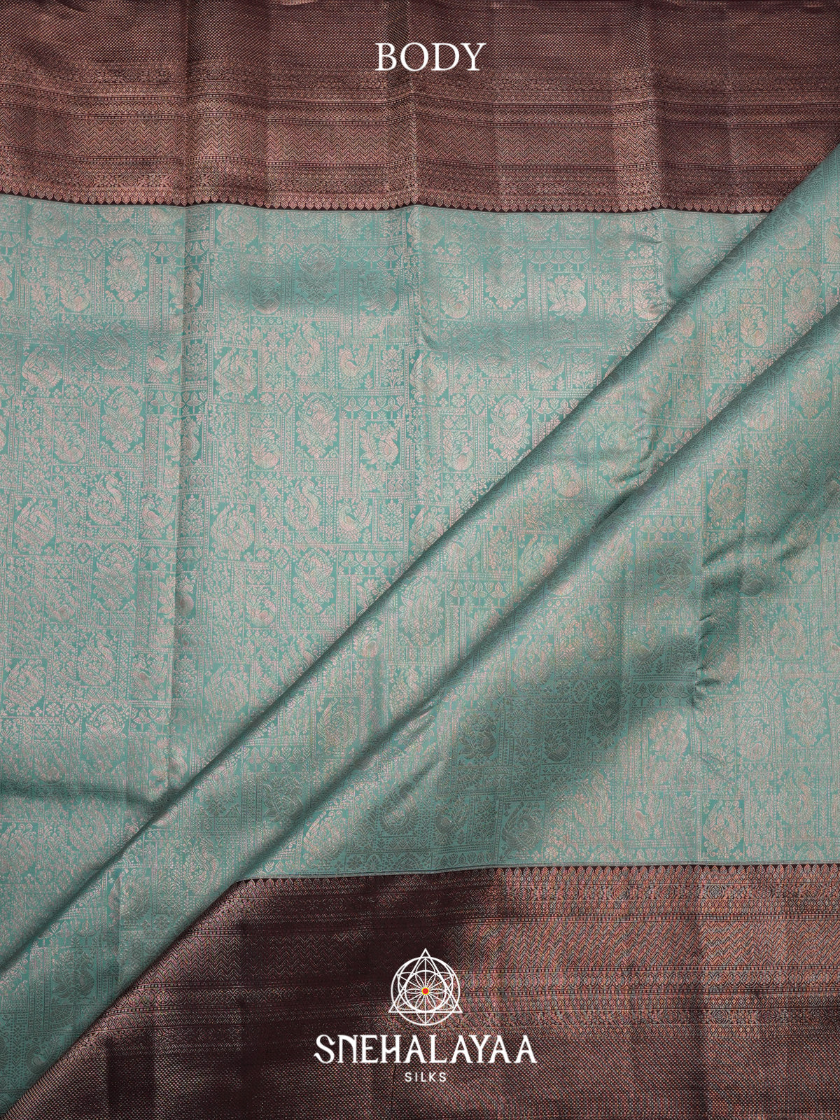 Mint Green Kanjivaram Silk Saree