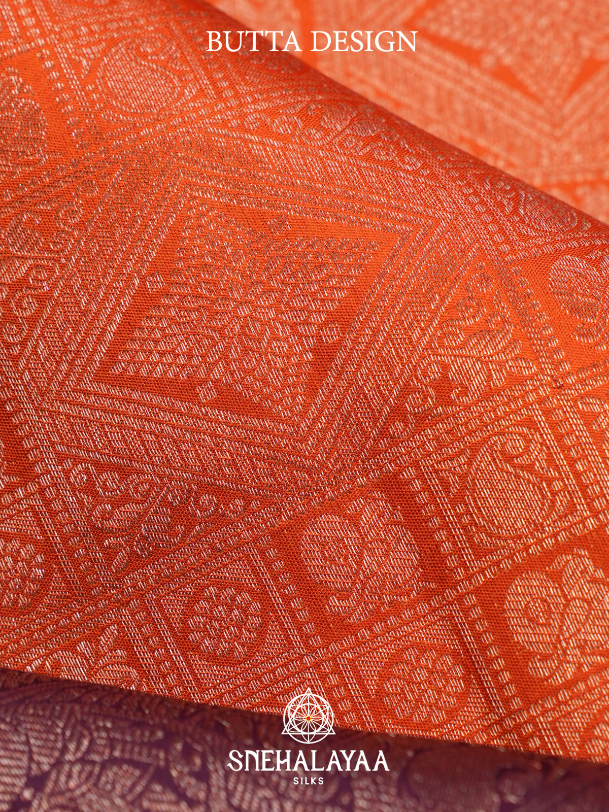 Orange Kanjivaram Silk Saree
