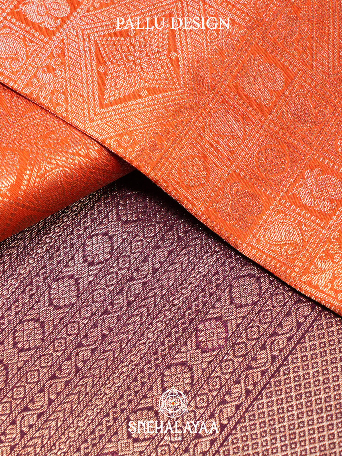 Orange Kanjivaram Silk Saree