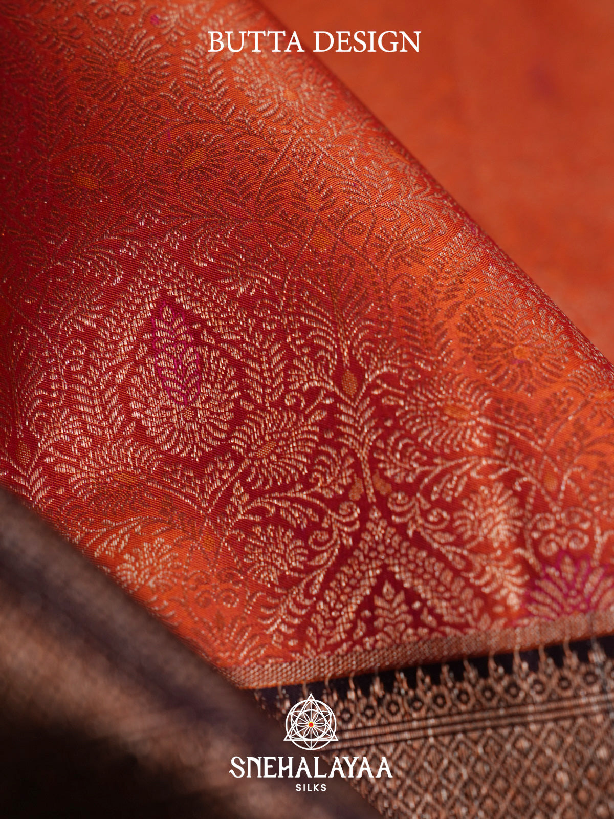 Orange Kanjivaram Silk Saree