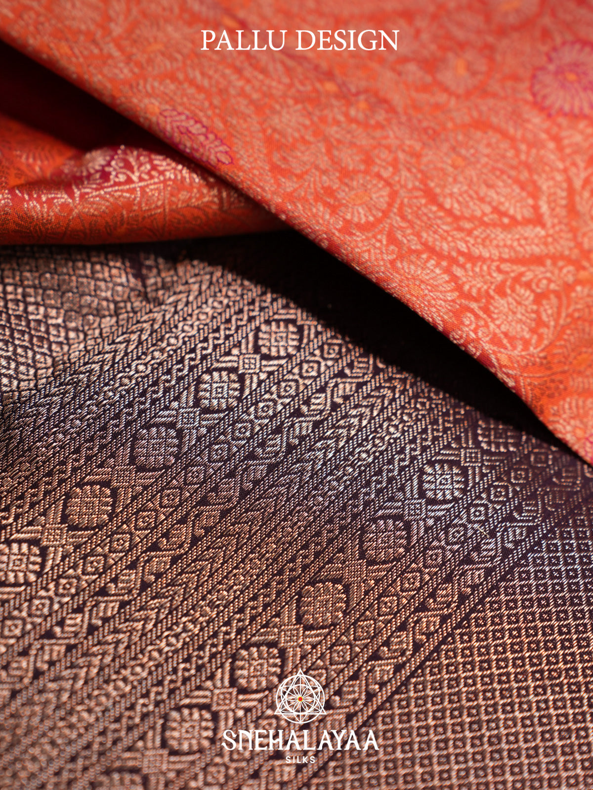 Orange Kanjivaram Silk Saree