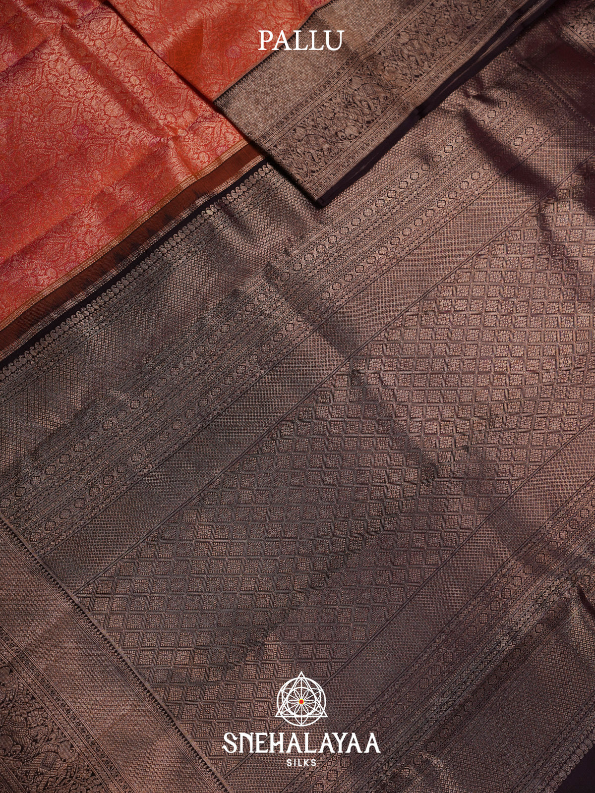 Orange Kanjivaram Silk Saree