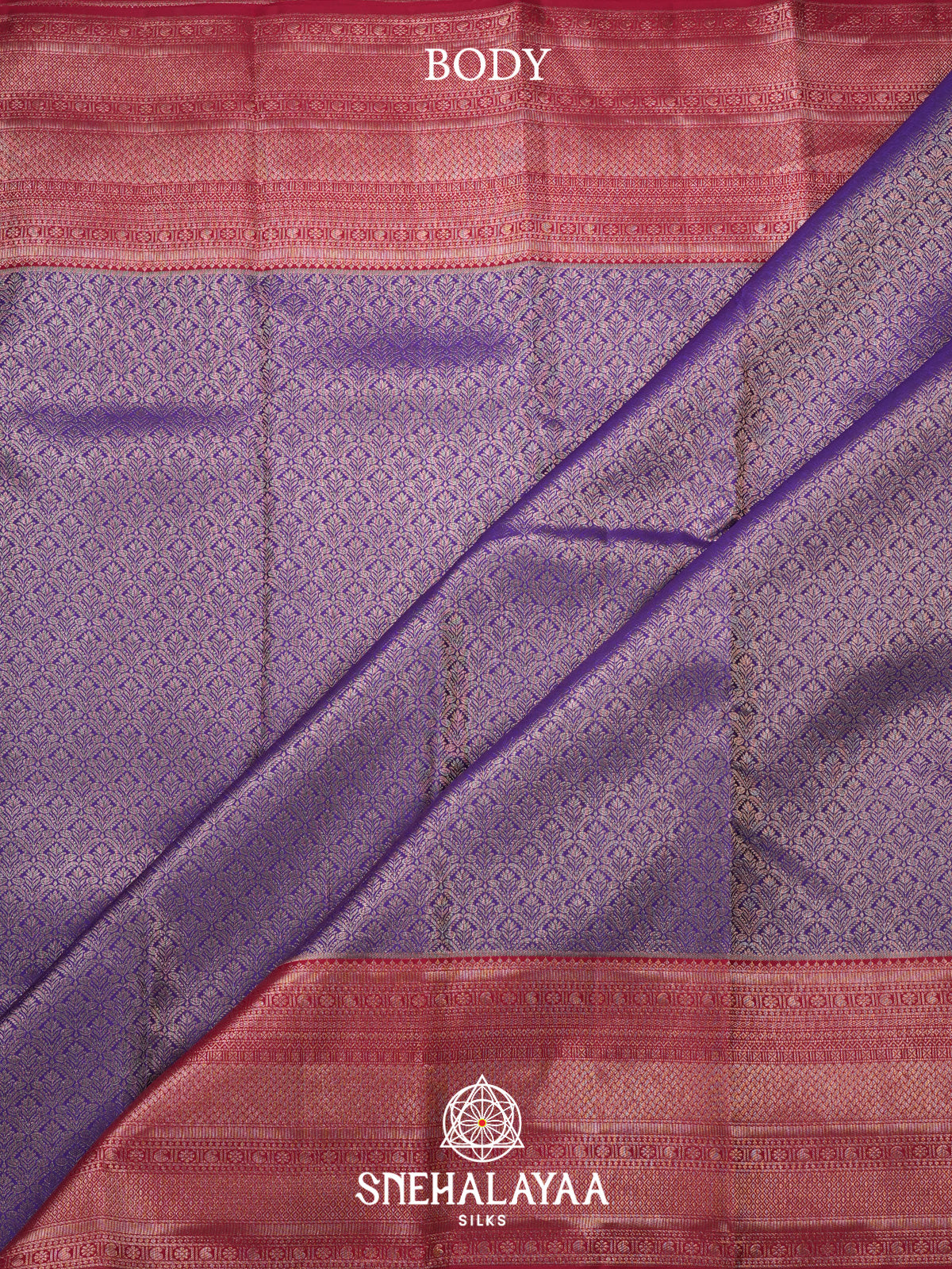 Purple Kanjivaram Silk Saree