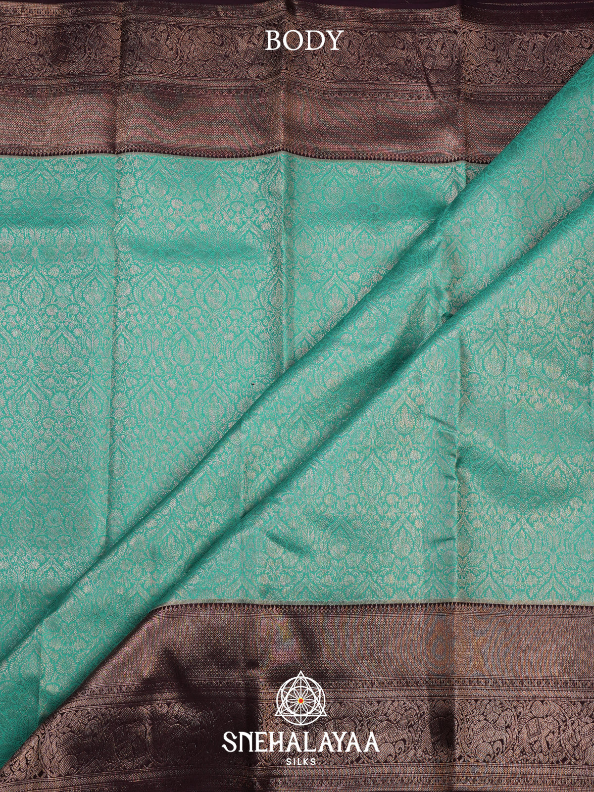 Teal Green Kanjivaram Silk Saree