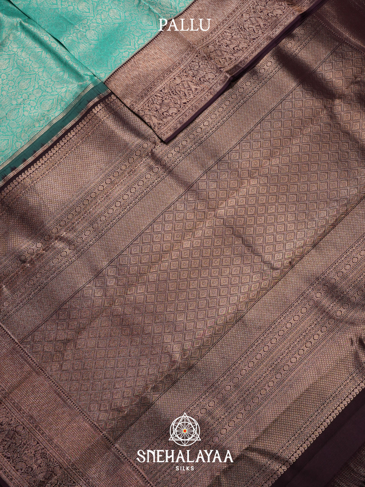 Teal Green Kanjivaram Silk Saree