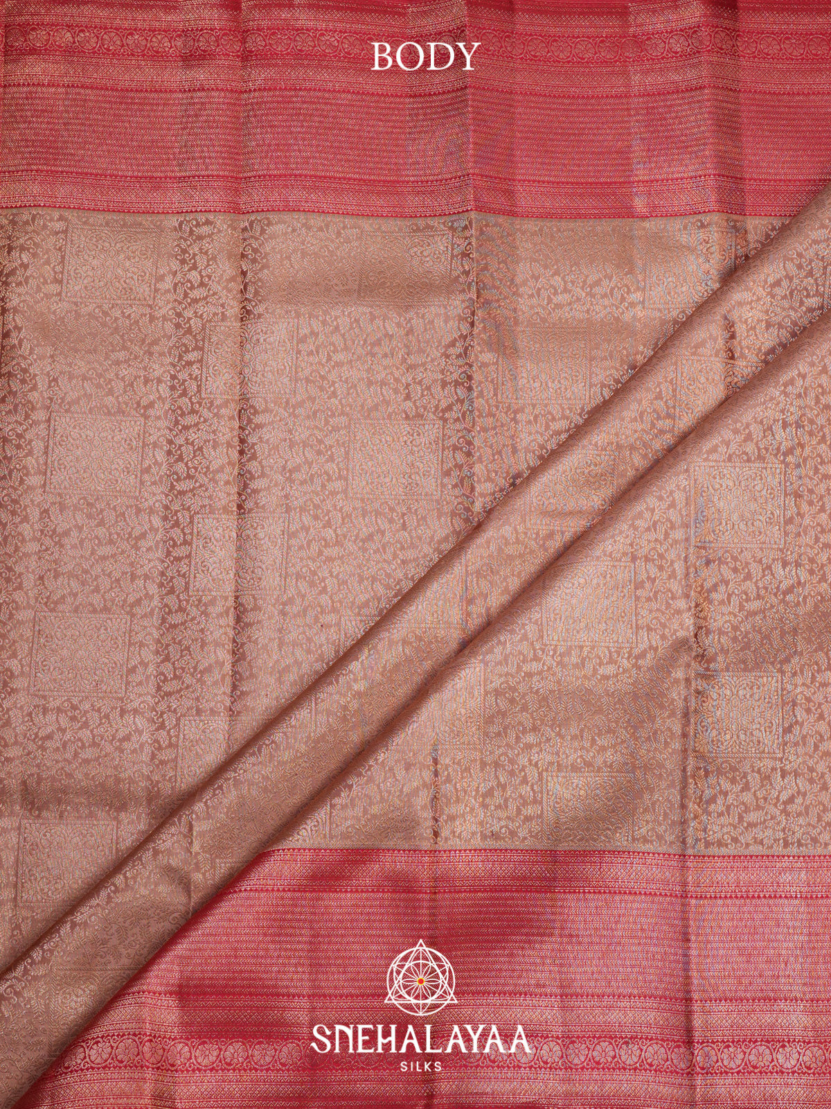 Brown Kanjivaram Silk Saree