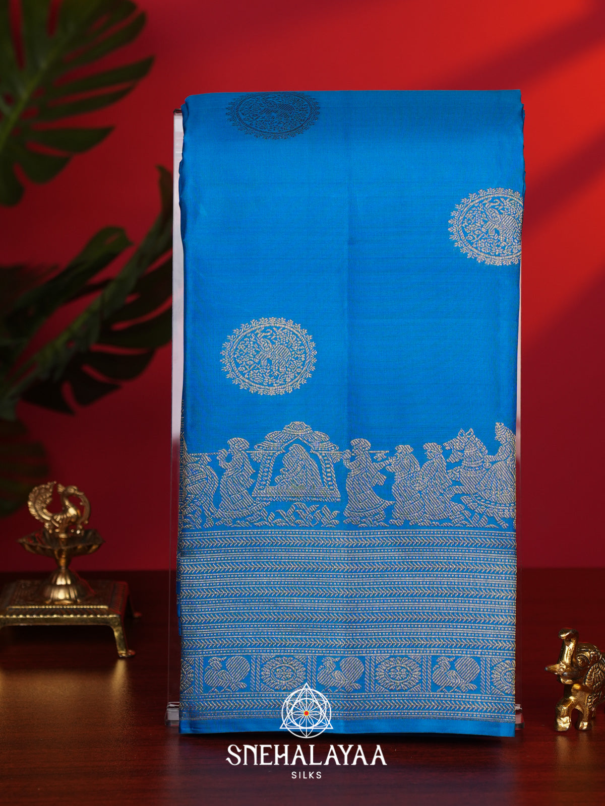 Blue Kanjivaram Silk Saree