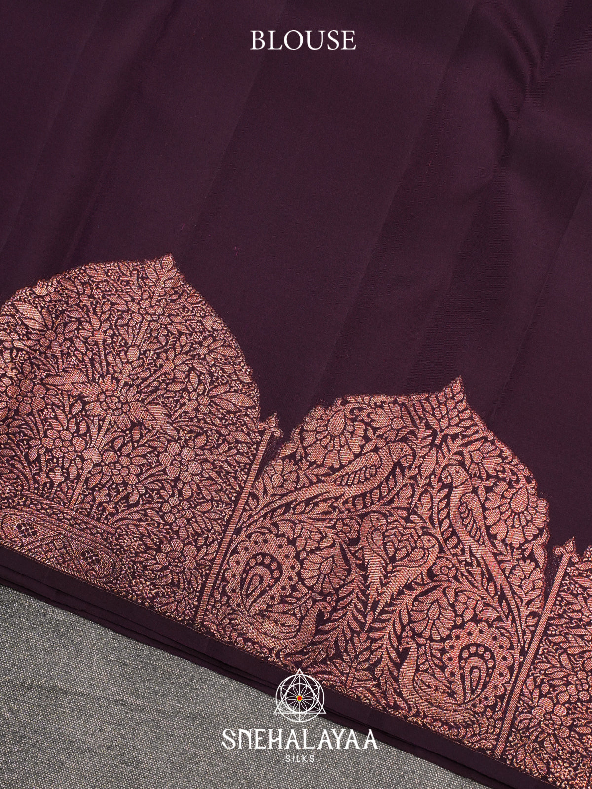 Coffee Brown Kanjivaram Silk Saree