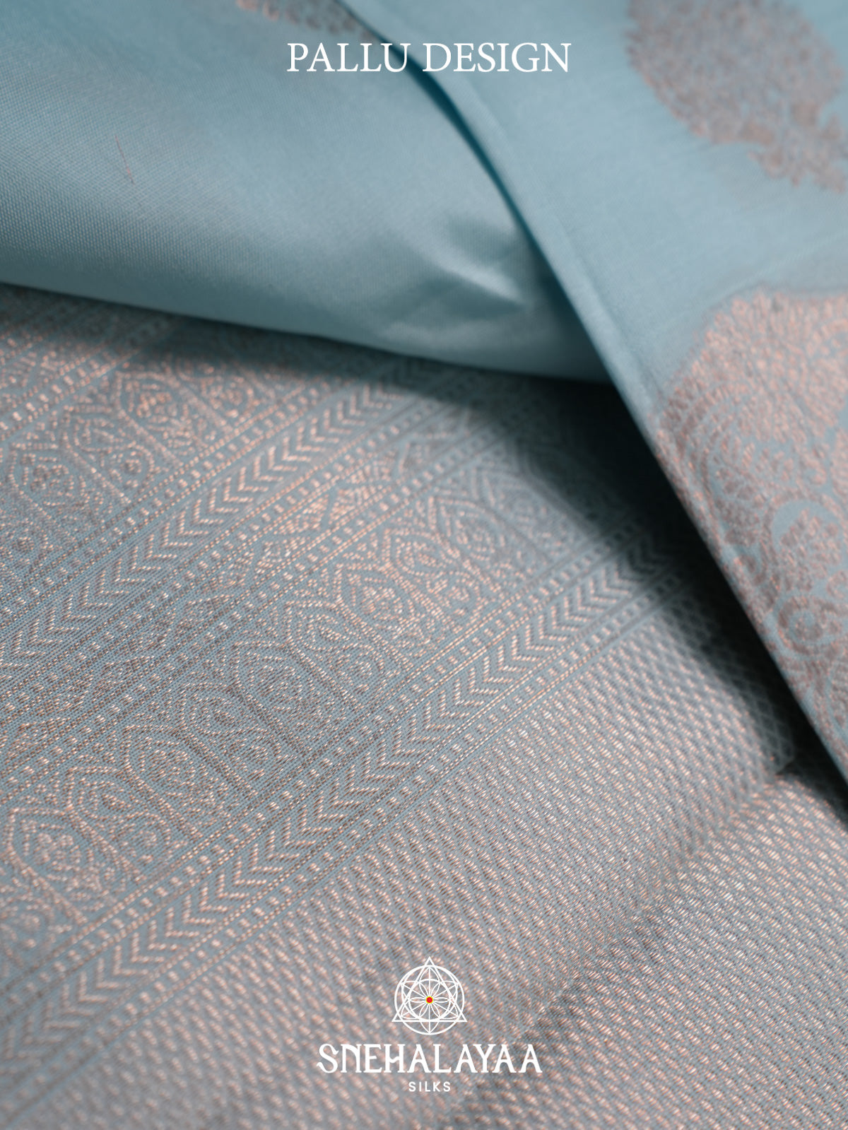 Pale Blue Kanjivaram Silk Saree