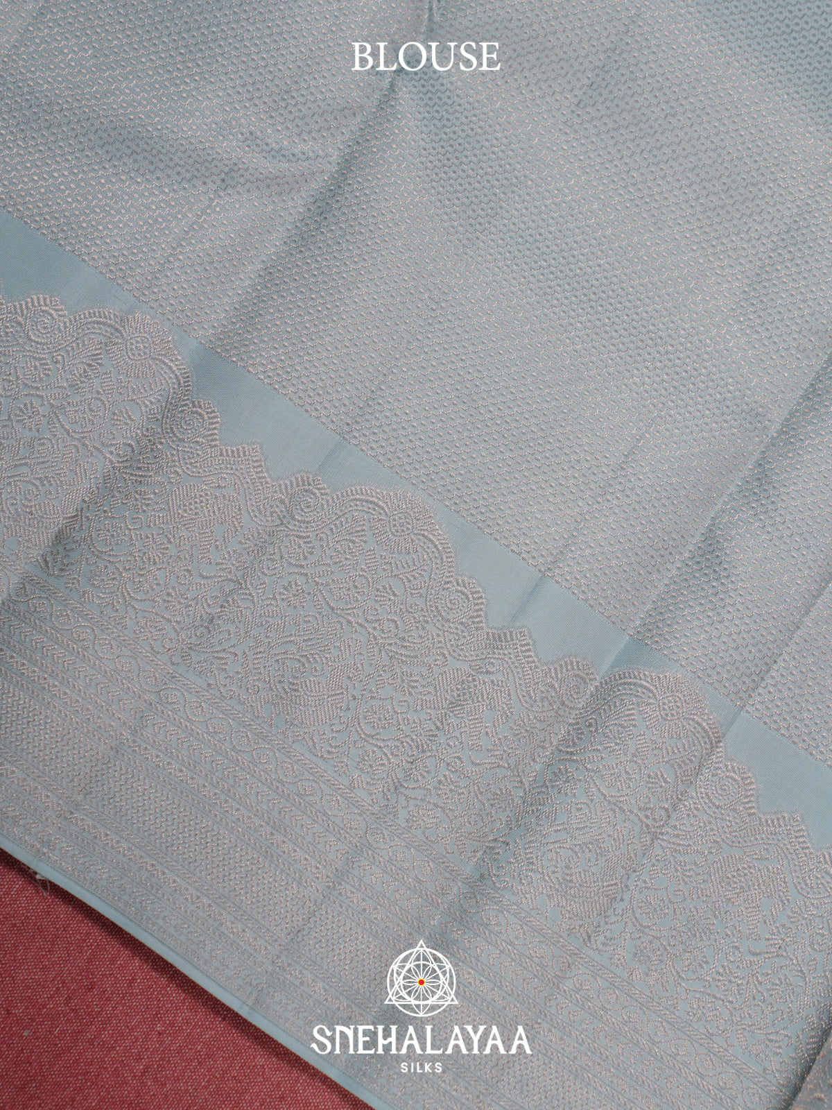 Pale Blue Kanjivaram Silk Saree