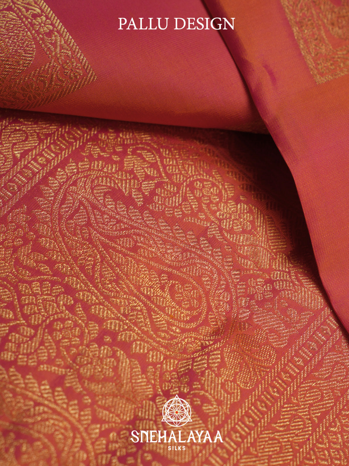 Orange Kanjivaram Silk Saree