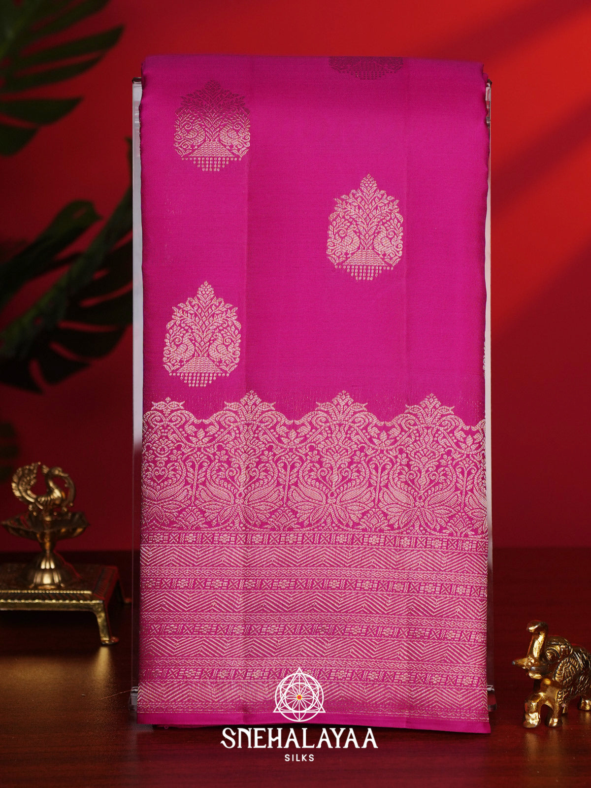 Pink Kanjivaram Silk Saree