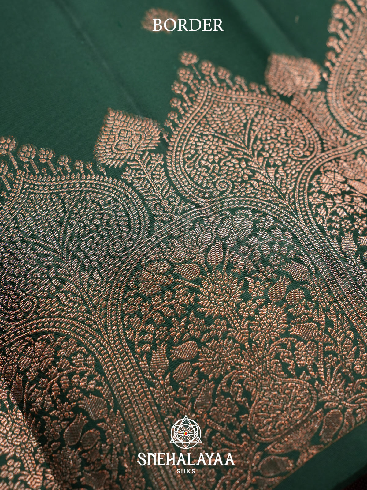 Forest Green Kanjivaram Silk Saree