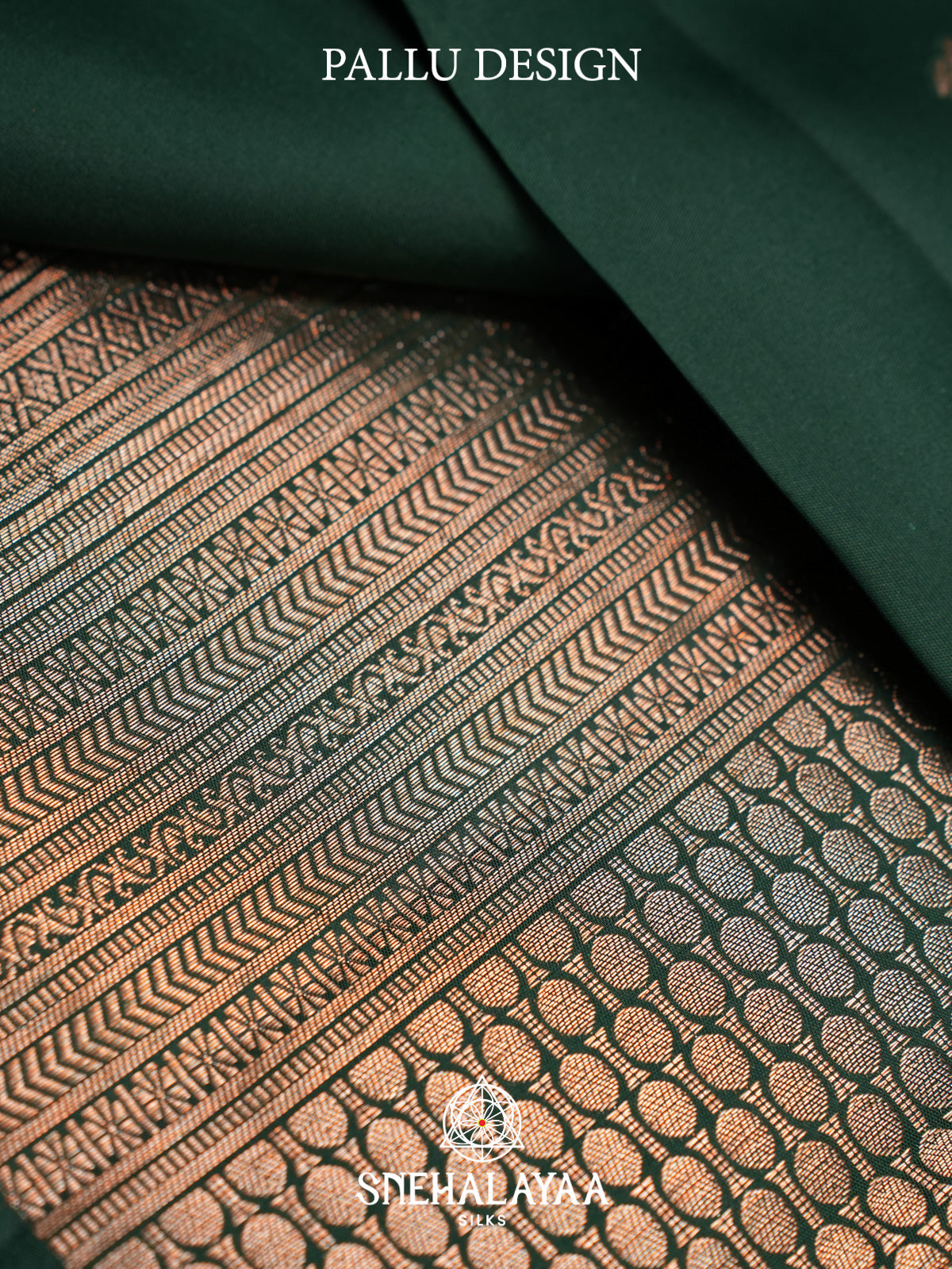 Forest Green Kanjivaram Silk Saree