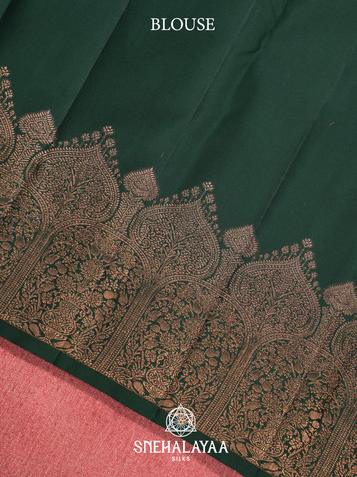 Forest Green Kanjivaram Silk Saree