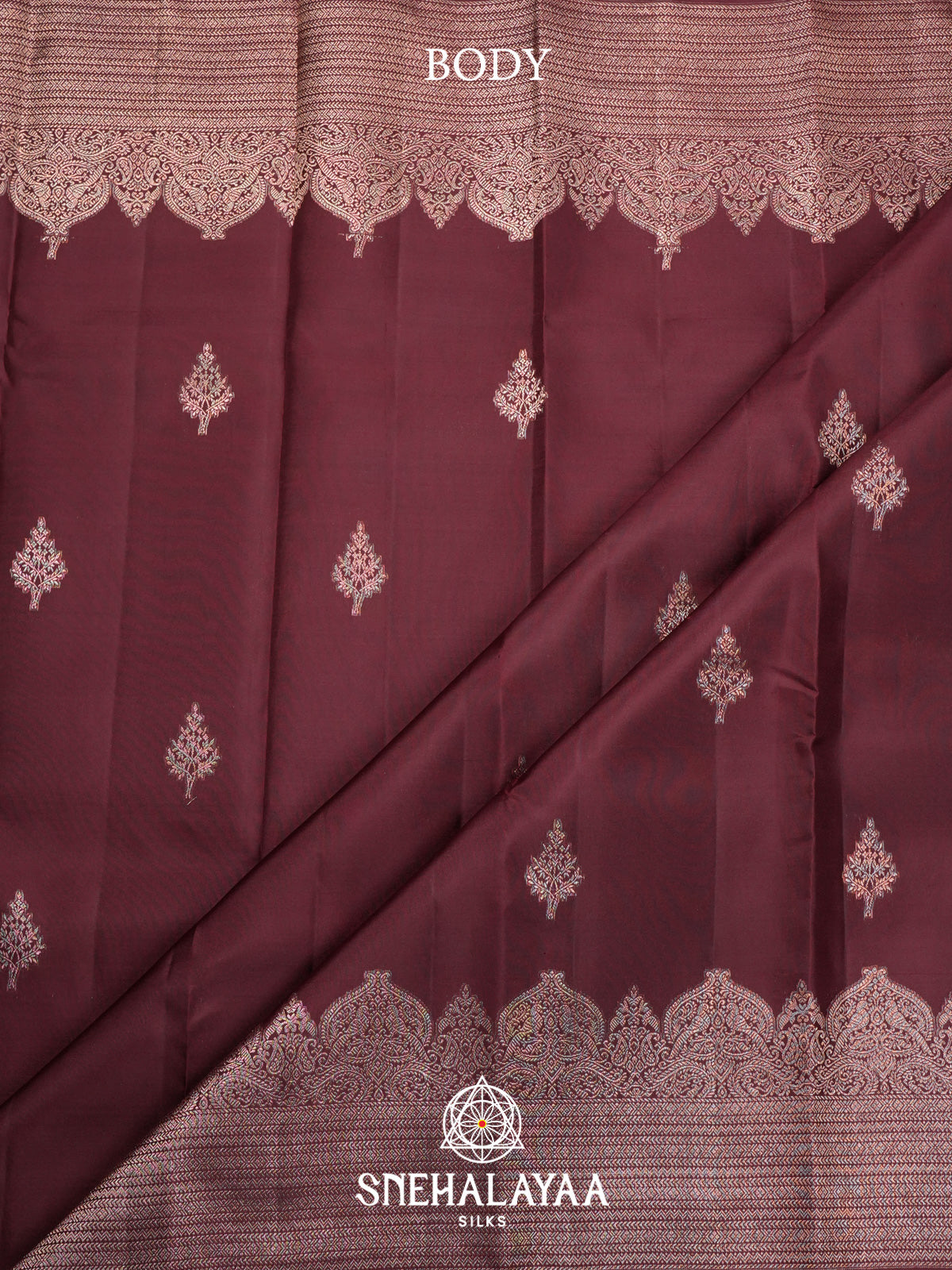 Coffee Brown Kanjivaram Silk Saree