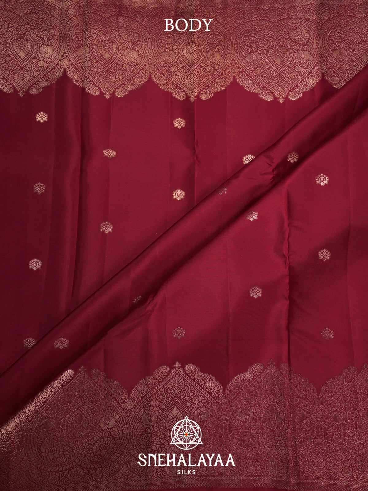 Maroon Kanjivaram Silk Saree