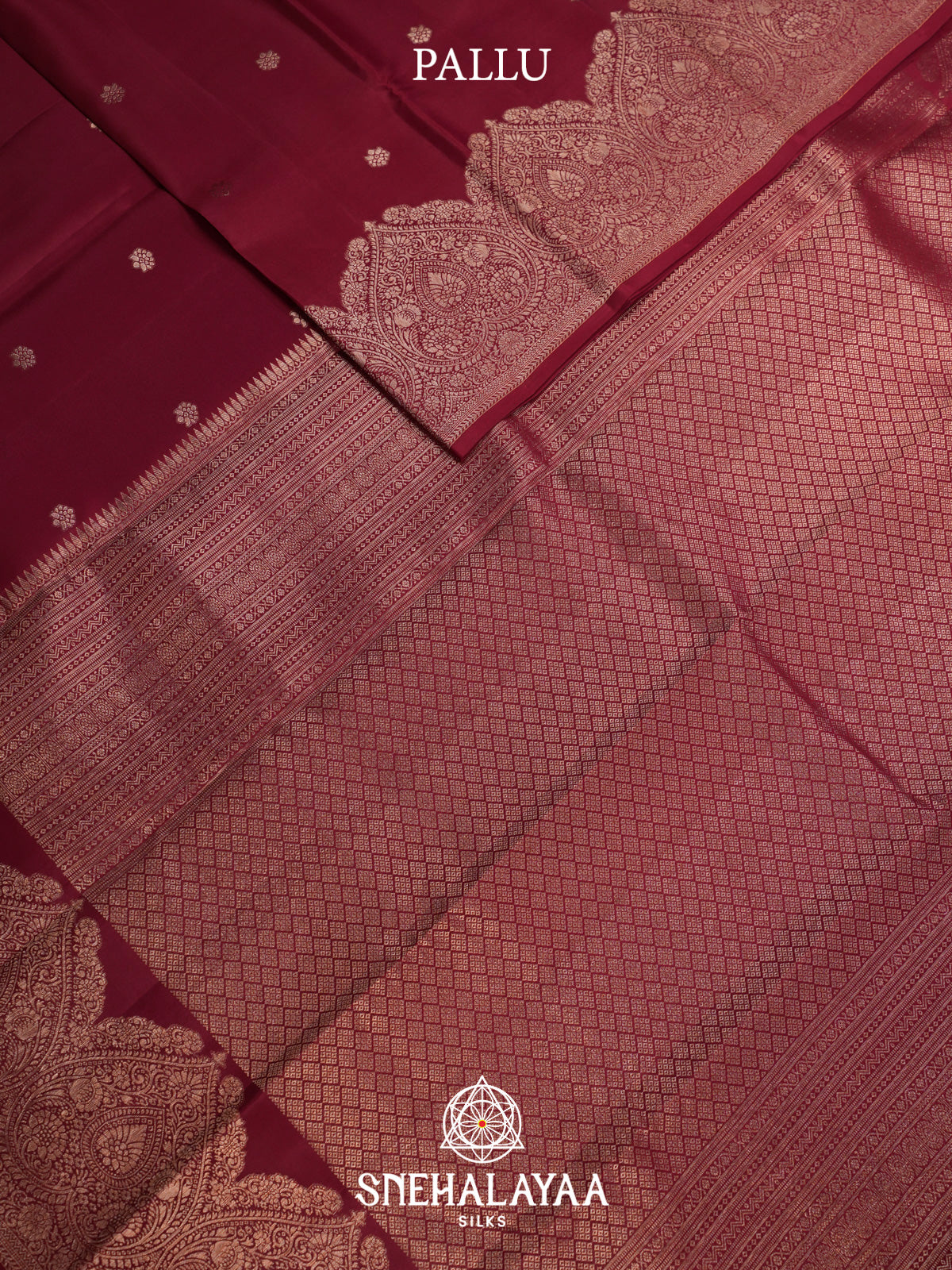 Maroon Kanjivaram Silk Saree