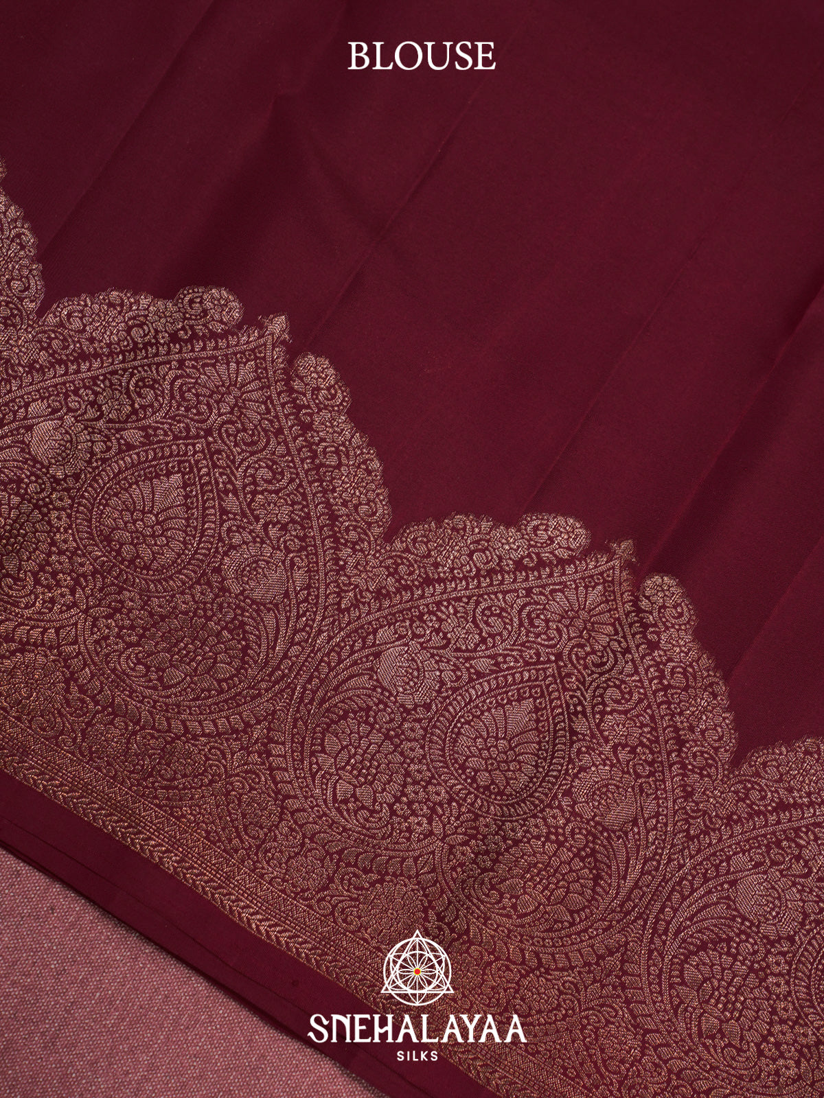Maroon Kanjivaram Silk Saree