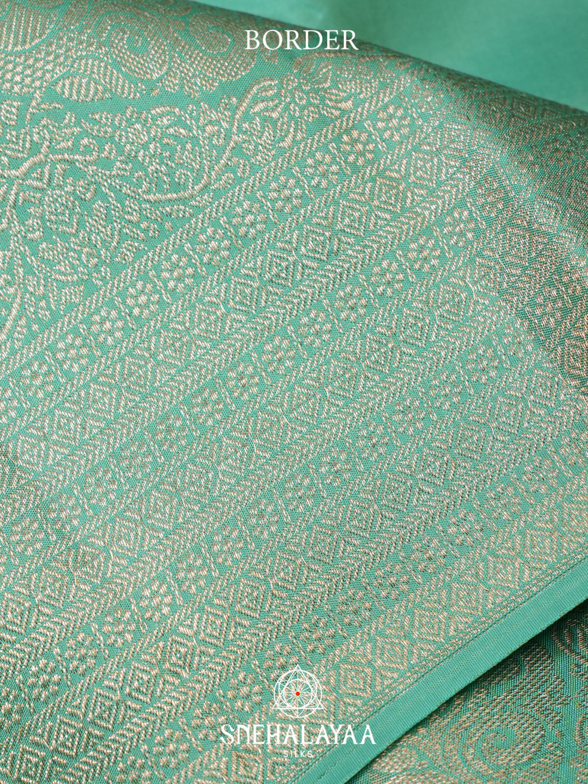 Mint Green Kanjivaram Silk Saree