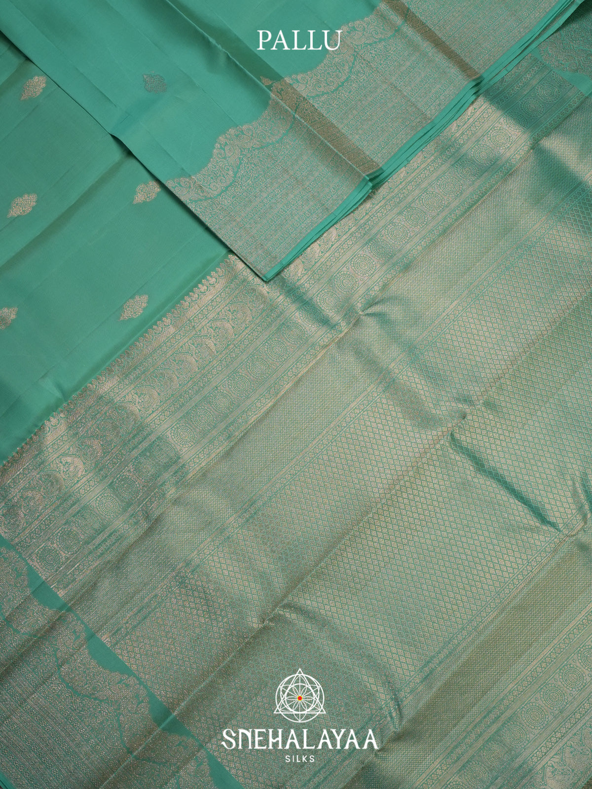 Mint Green Kanjivaram Silk Saree