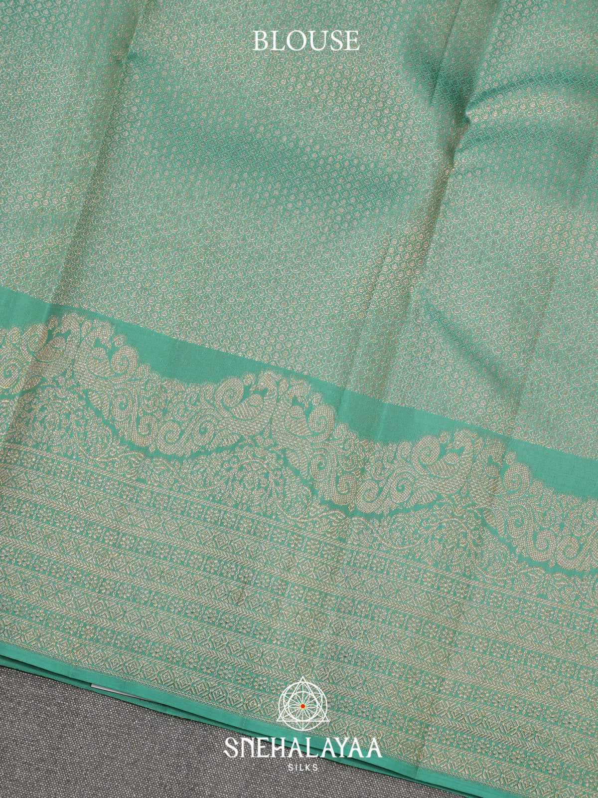 Mint Green Kanjivaram Silk Saree