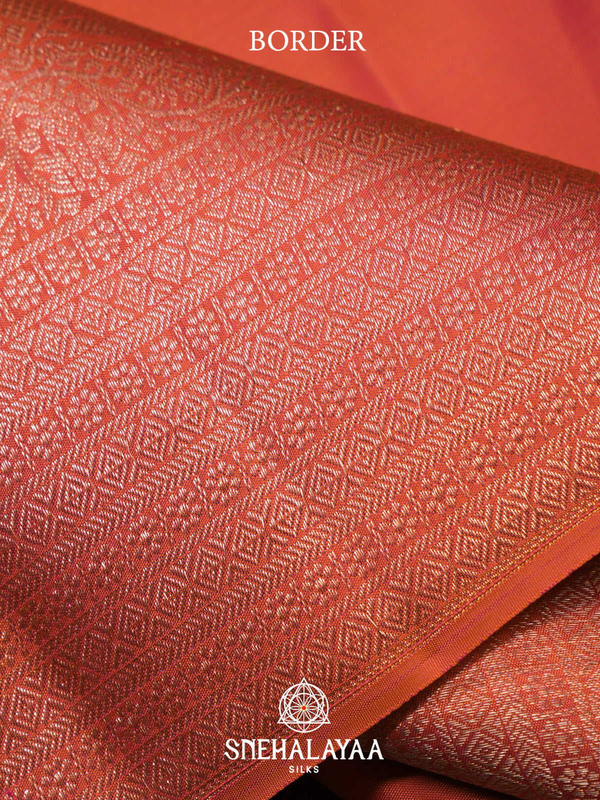 Orange Kanjivaram Silk Saree