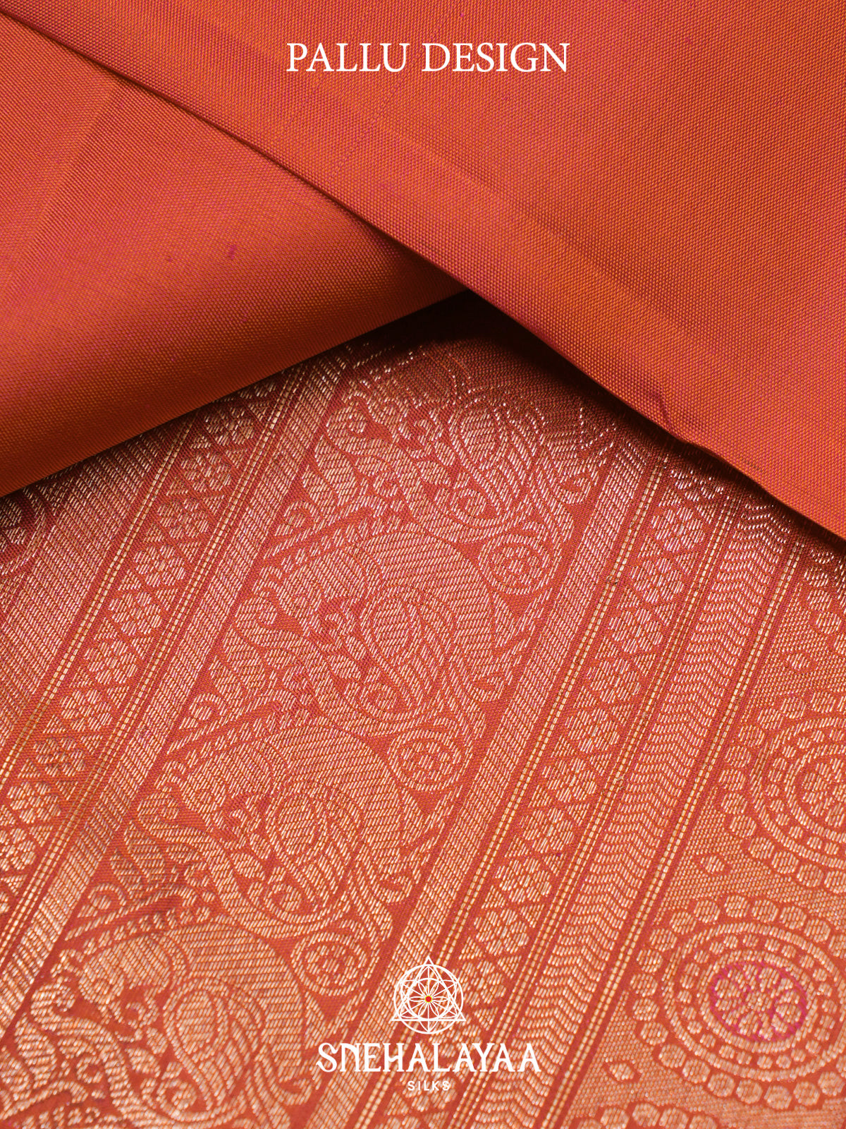 Orange Kanjivaram Silk Saree