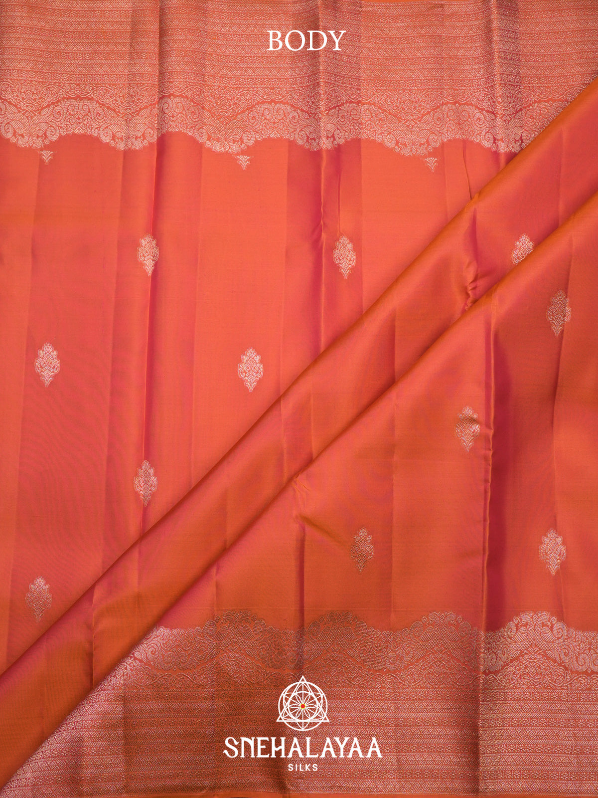 Orange Kanjivaram Silk Saree