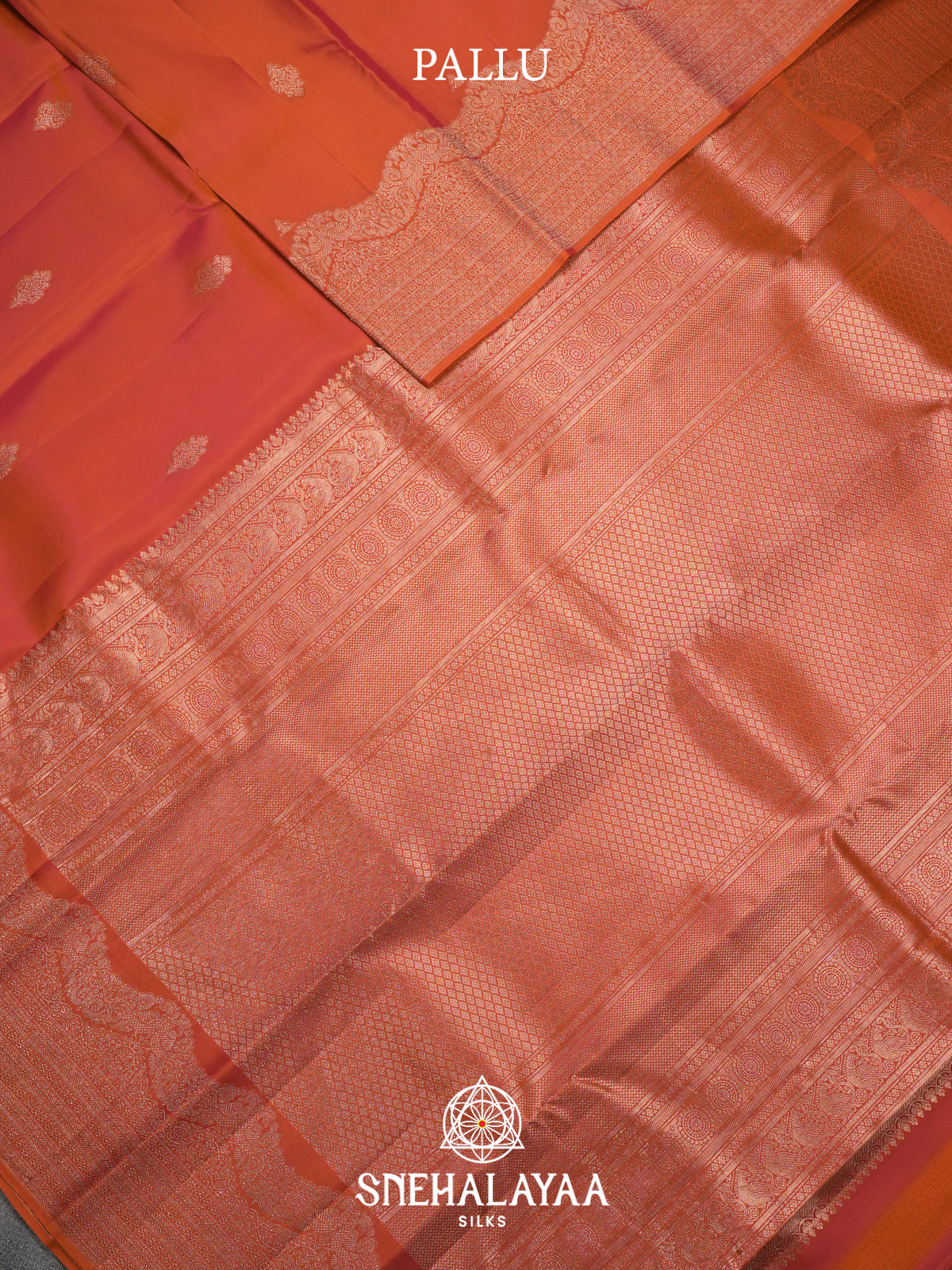 Orange Kanjivaram Silk Saree