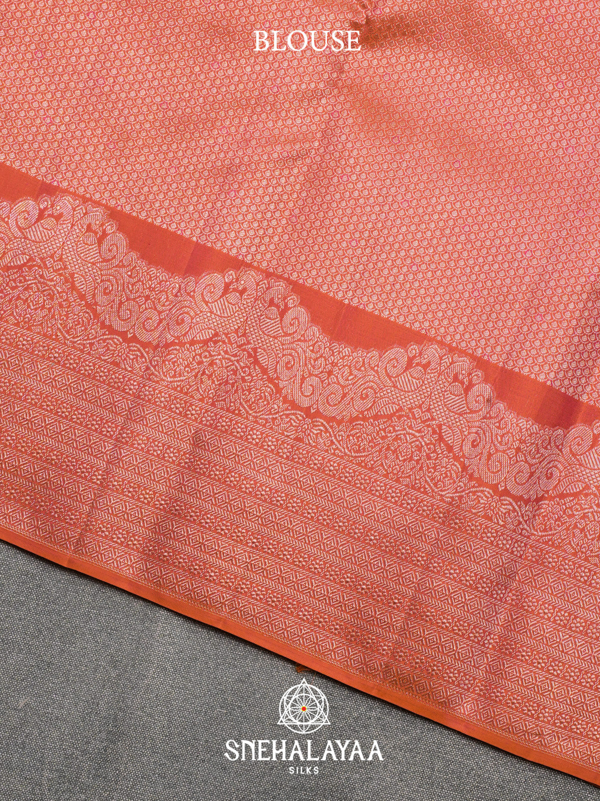 Orange Kanjivaram Silk Saree