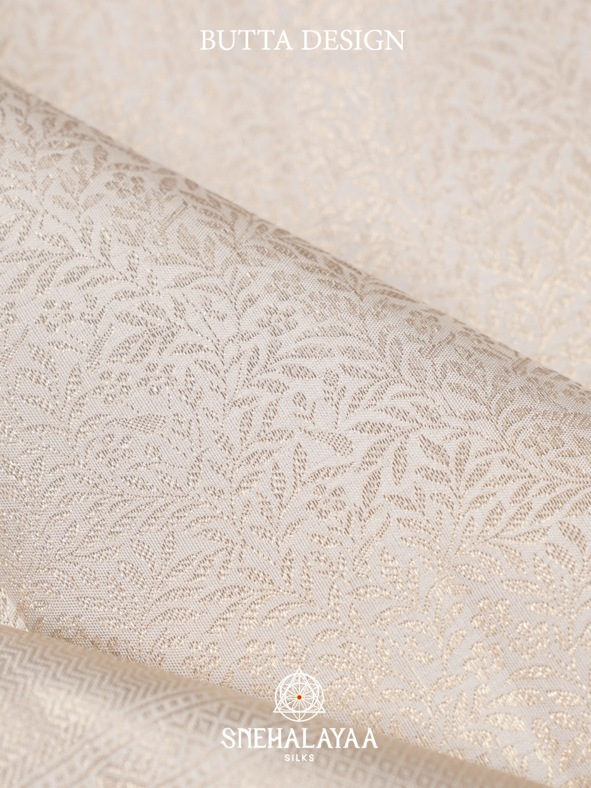 White Kanjivaram Silk Saree