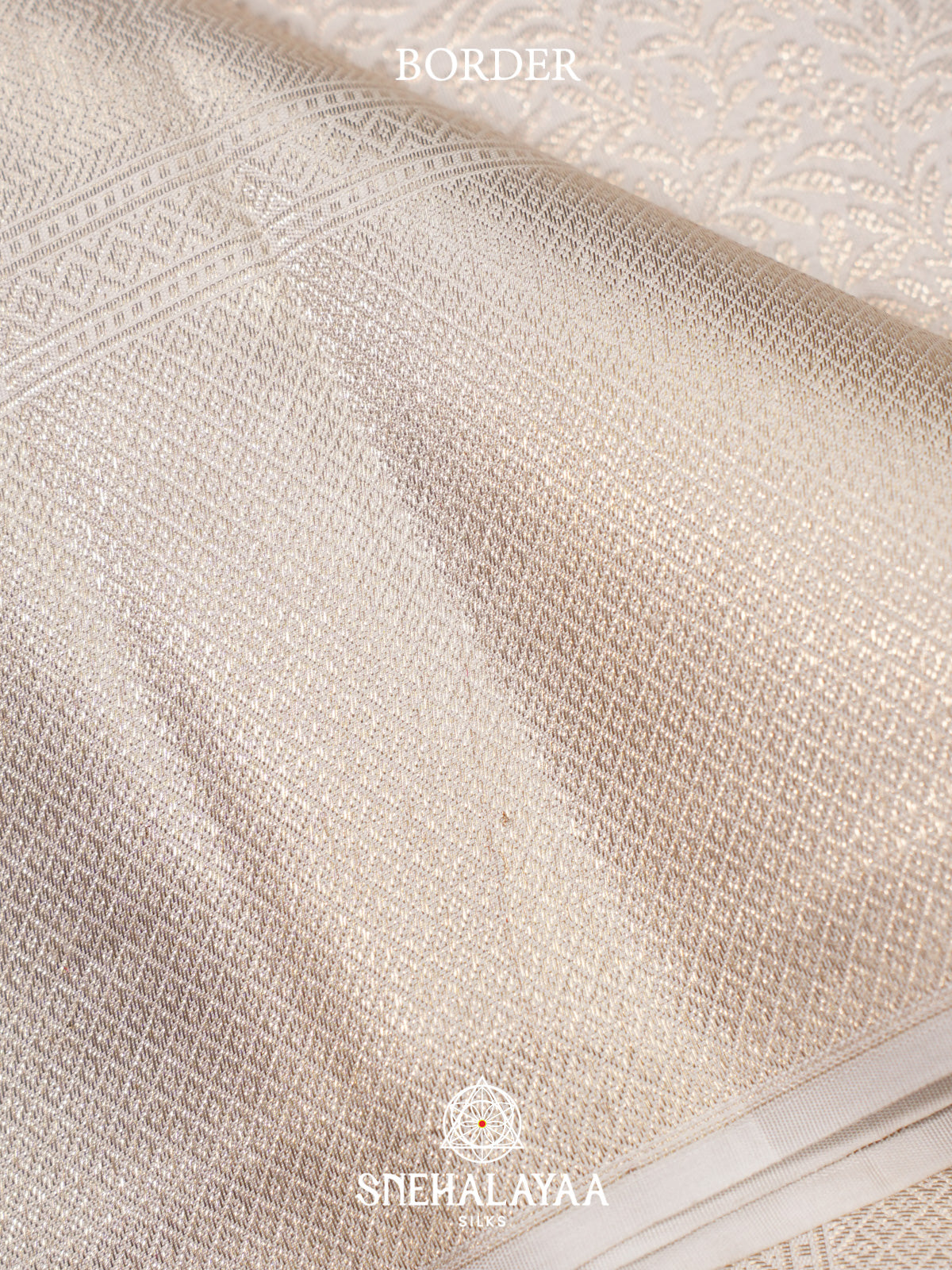 White Kanjivaram Silk Saree